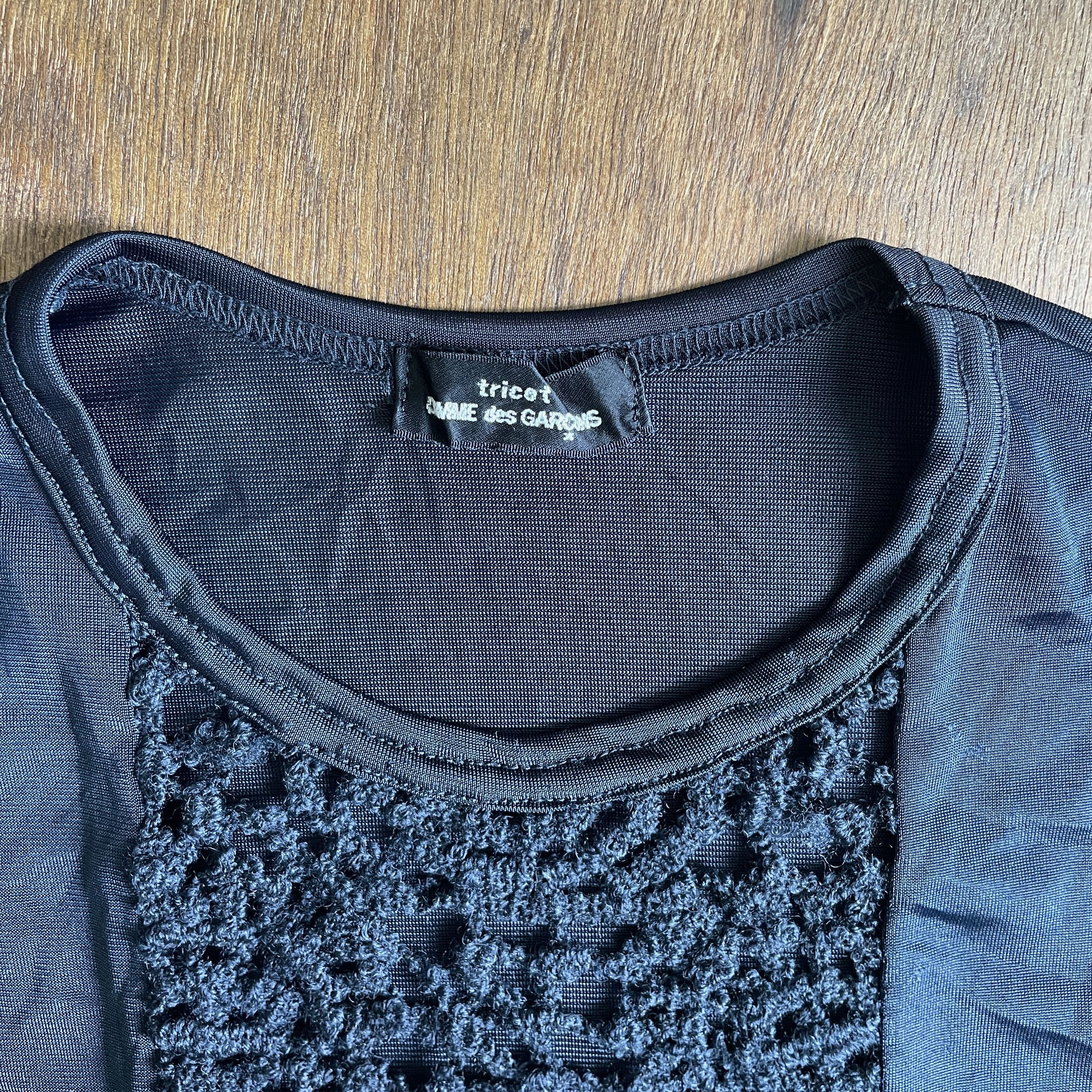 Comme des Garcons COMME des GARCONS Nylon Wool 1995 Two Fabric Top Size S / US 4 / IT 40 - 4 Thumbnail
