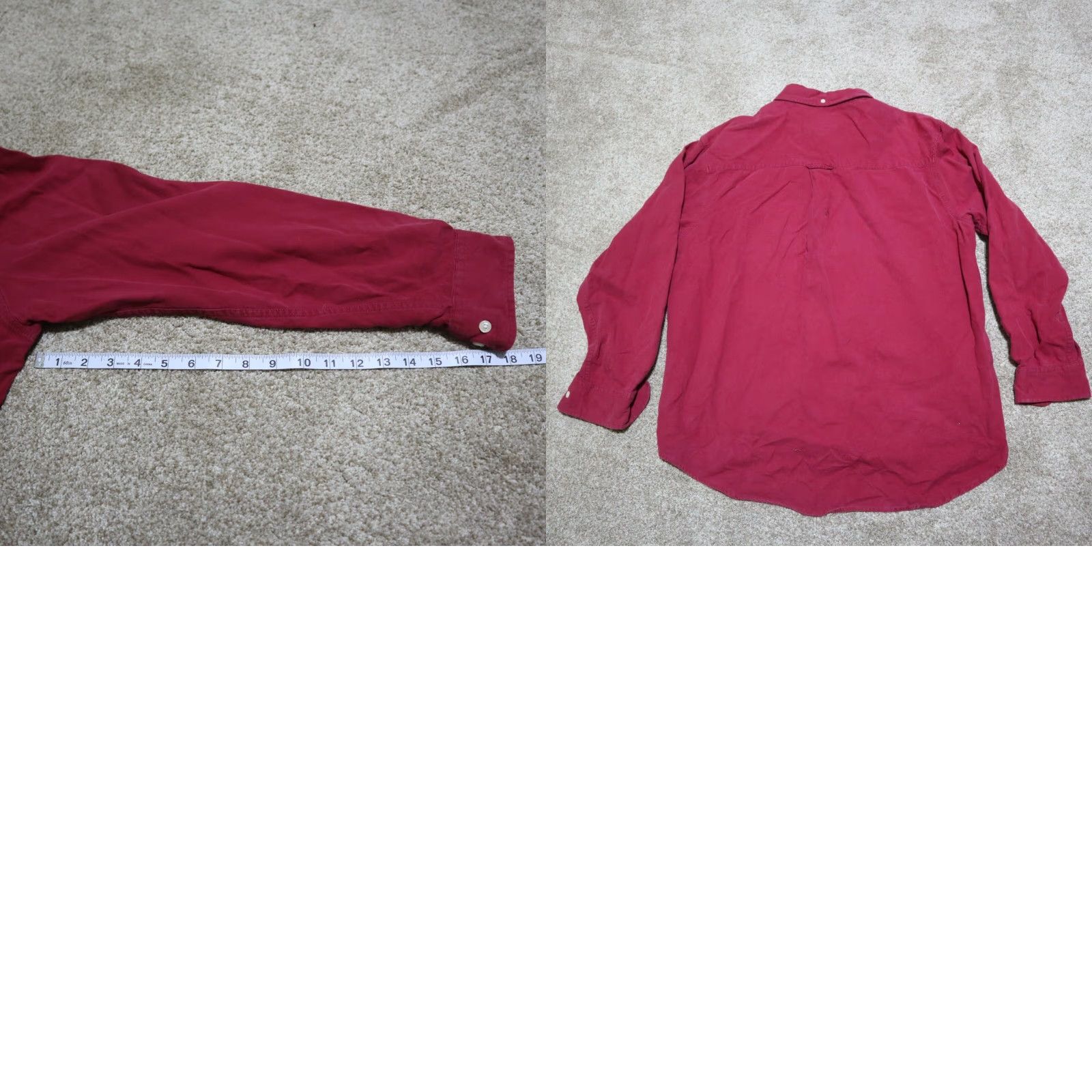Vintage Ivy Crew Shirt Long Sleeve Red Button Front Mens XL 100% Cotton Sized Adult XL Red Shirt Mens Ivy Crew Button-Up Long Sleeve Cotton" Size US XL / EU 56 / 4 - 8 Thumbnail