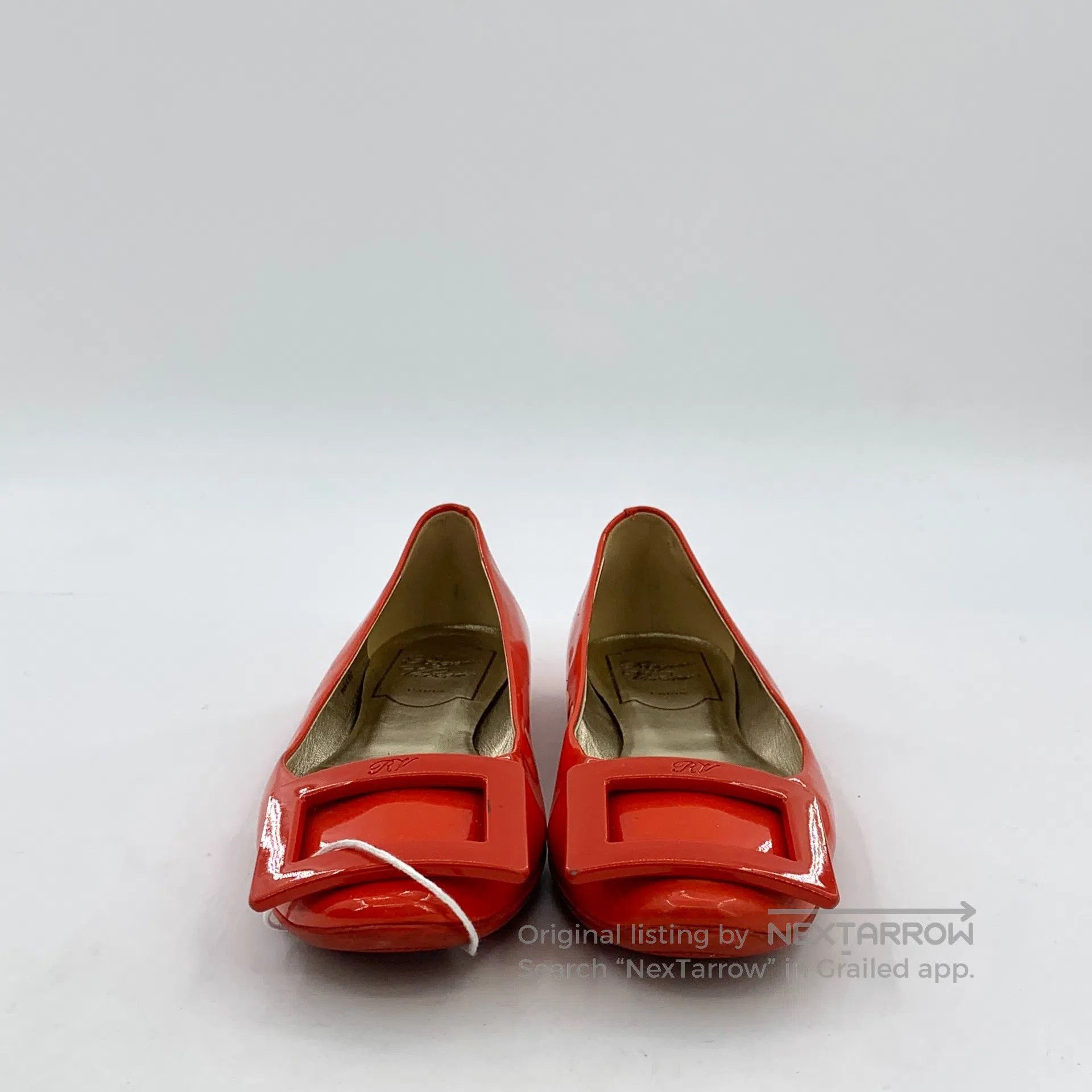 Alexander Wang Alexander Wang Red Patent Leather Square Buckle Casual Fla Size US 12 / IT 42 - 3 Thumbnail