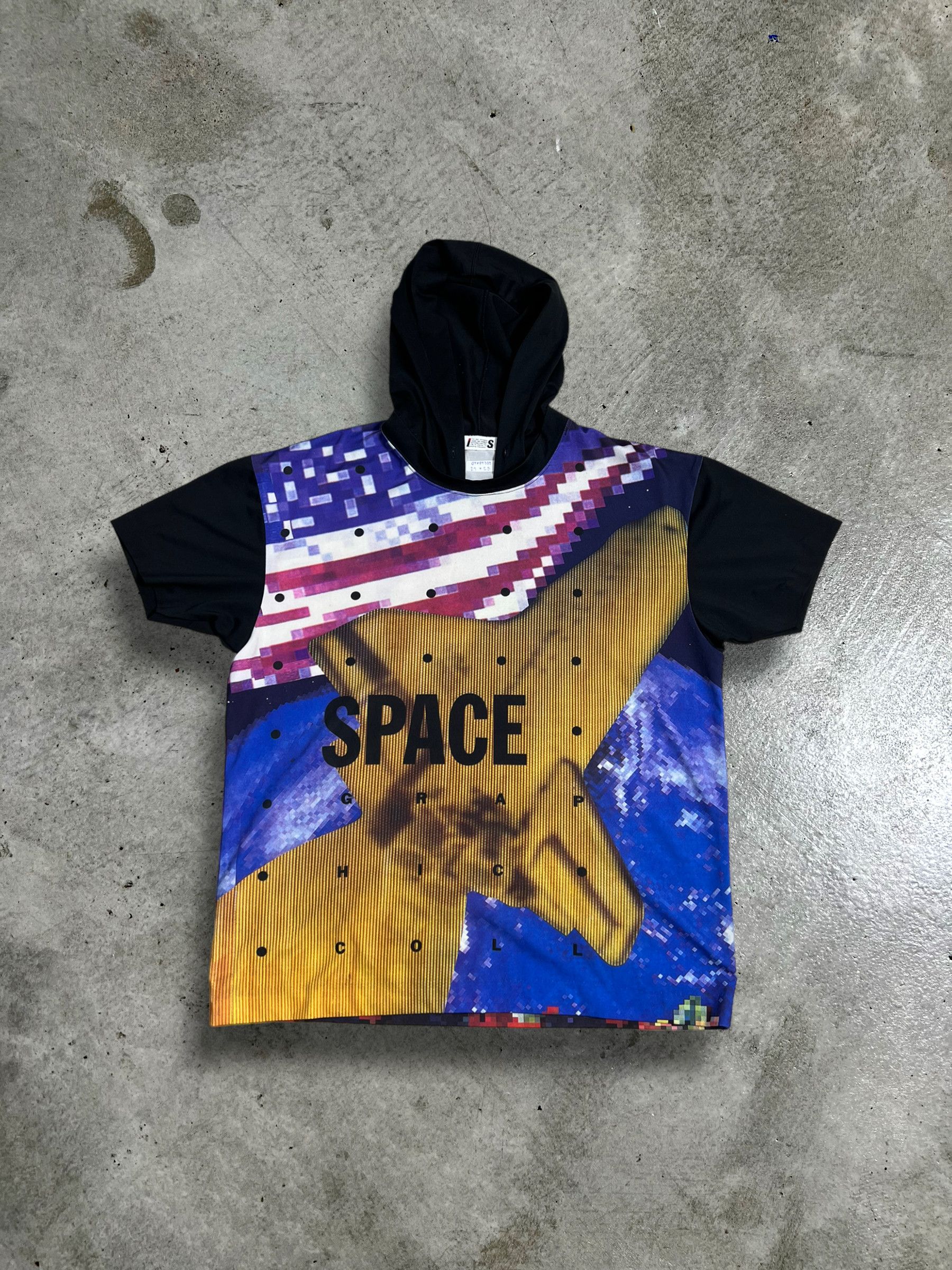 Issey Miyake ISSEY MIYAKE Polyester Short Sleeve Hoodie (M) GTMPT388 Size M / US 6-8 / IT 42-44 - 1 Thumbnail
