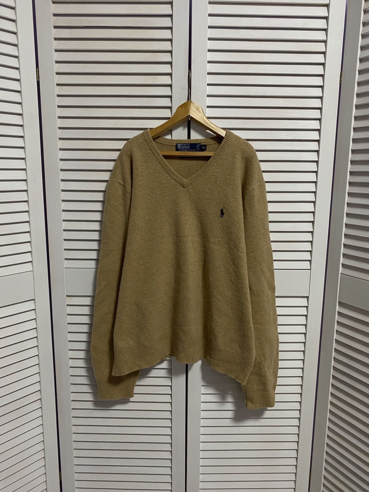 Ralph Lauren × Vintage Vintage Knit Sweater Polo Ralph Lauren Gold Logo Casual Size US XXL / EU 58 / 5 - 1 Thumbnail