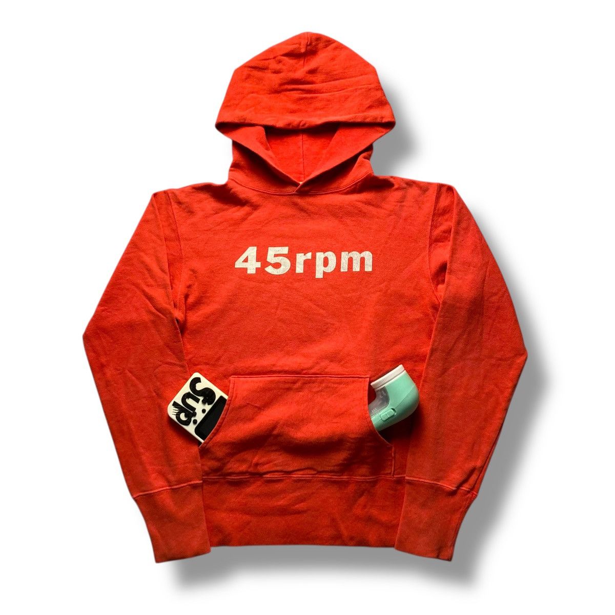 45rpm 🇯🇵VINTAGE 45 RPM SPELL OUT HOODIE SWEATER Size US M / EU 48-50 / 2 - 1 Thumbnail
