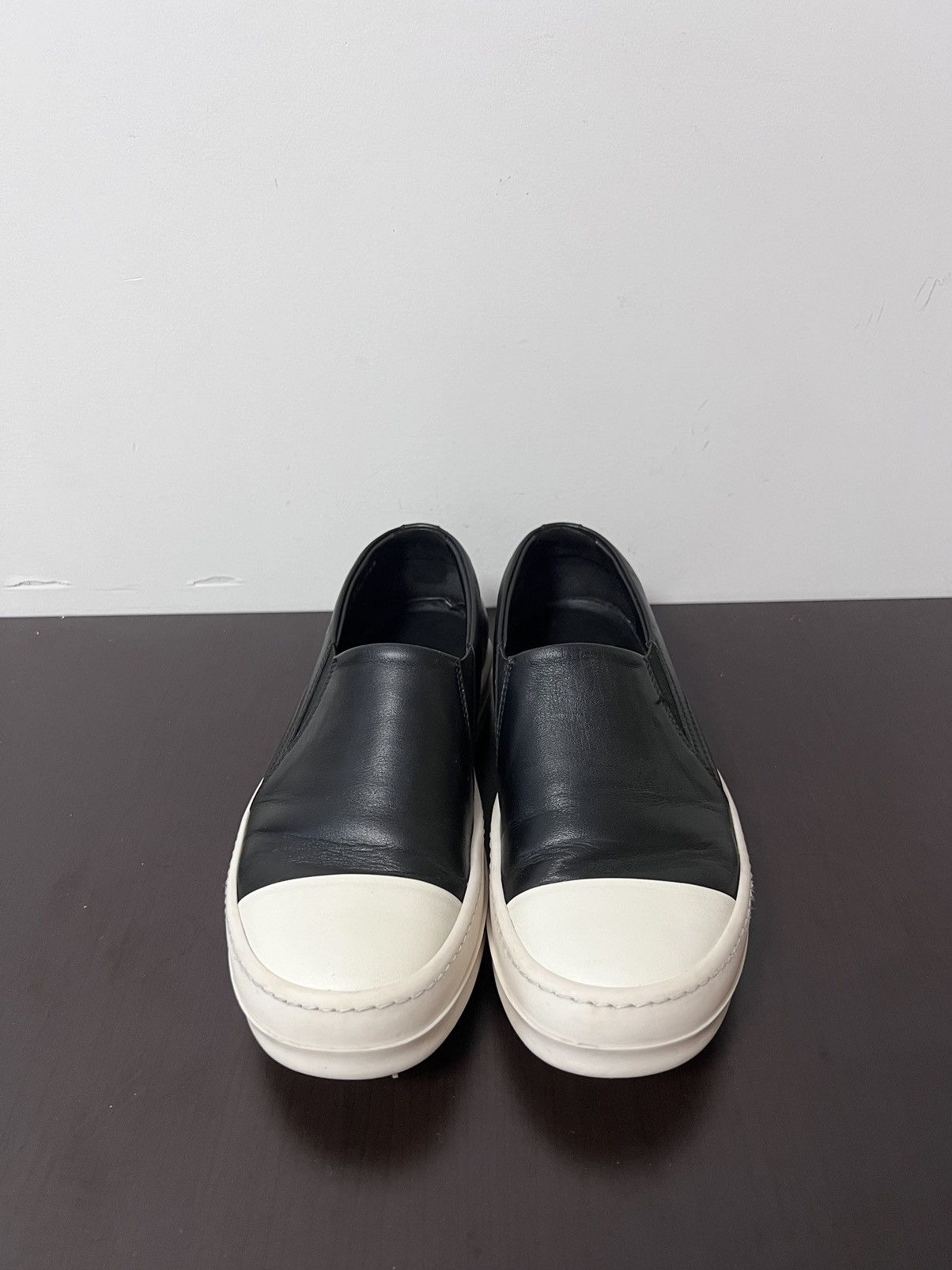 Rick owens leather slip on boat sz 36.5