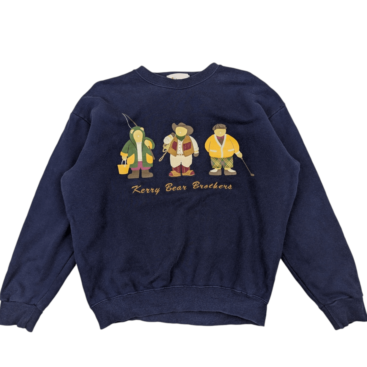 Japanese Brand Vintage Japan KERRY BEAR Brothers Hunting Fishing Sweatshirt Size L / US 10 / IT 46 - 2 Thumbnail