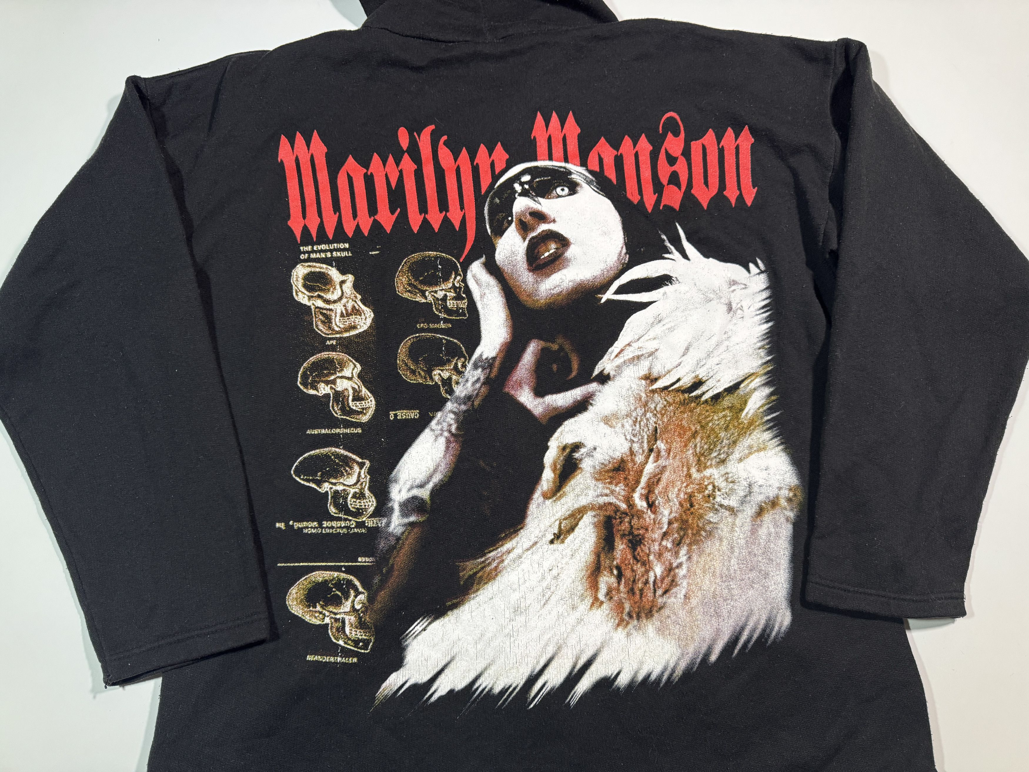 Marilyn Manson Vintage Merilyn Manson Hoodie Gothic Industrial Rock Metal Size US XL / EU 56 / 4 - 4 Thumbnail