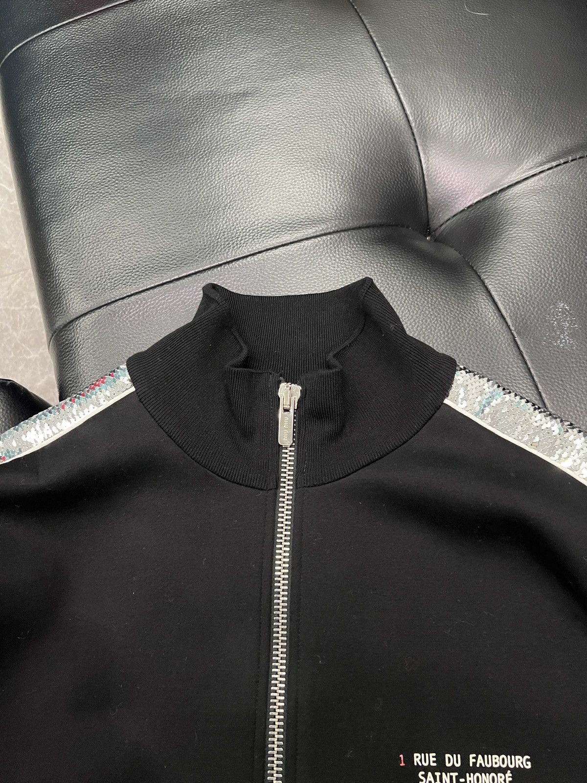 Miu Miu Miu Miu 2018 Sequin Zip-Up Jacket Size US S / EU 44-46 / 1 - 4 Thumbnail