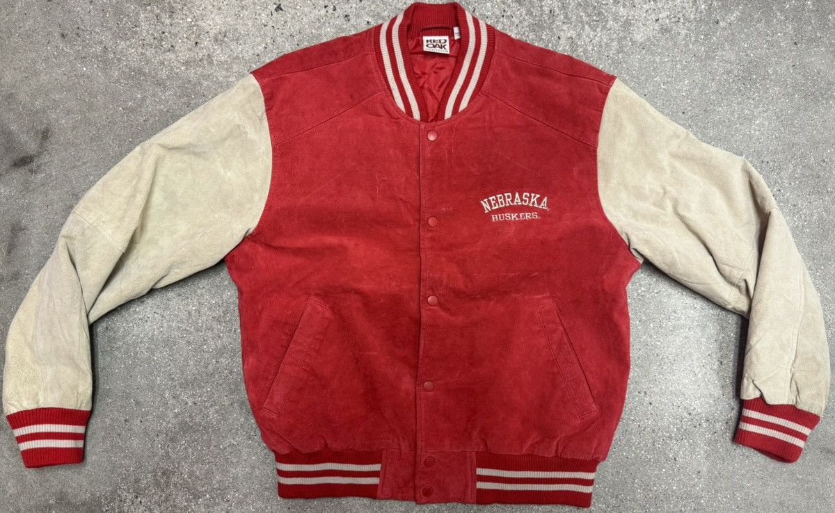 Nike Vintage Nebraska Huskers Varsity Jacket Size US M / EU 48-50 / 2 - 2 Thumbnail