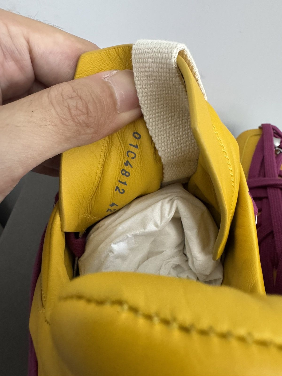 Rick Owens RICK OWENS LEATHER LEMON MEGA LACE GETH RUNNERS Size US 9 / EU 42 - 10 Thumbnail