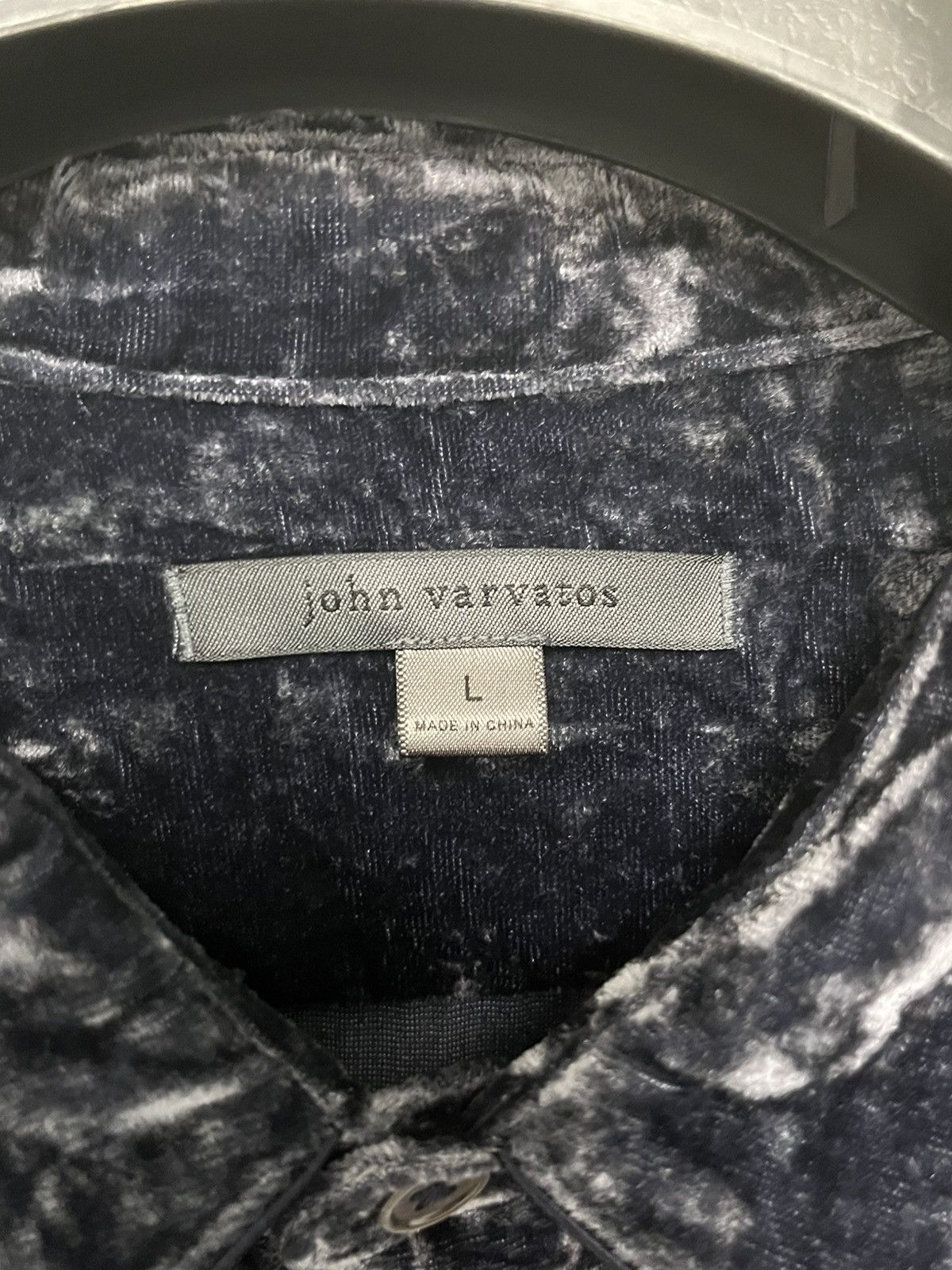 John Varvatos Crinkled Velvet slim Shirt large Size US L / EU 52-54 / 3 - 6 Thumbnail