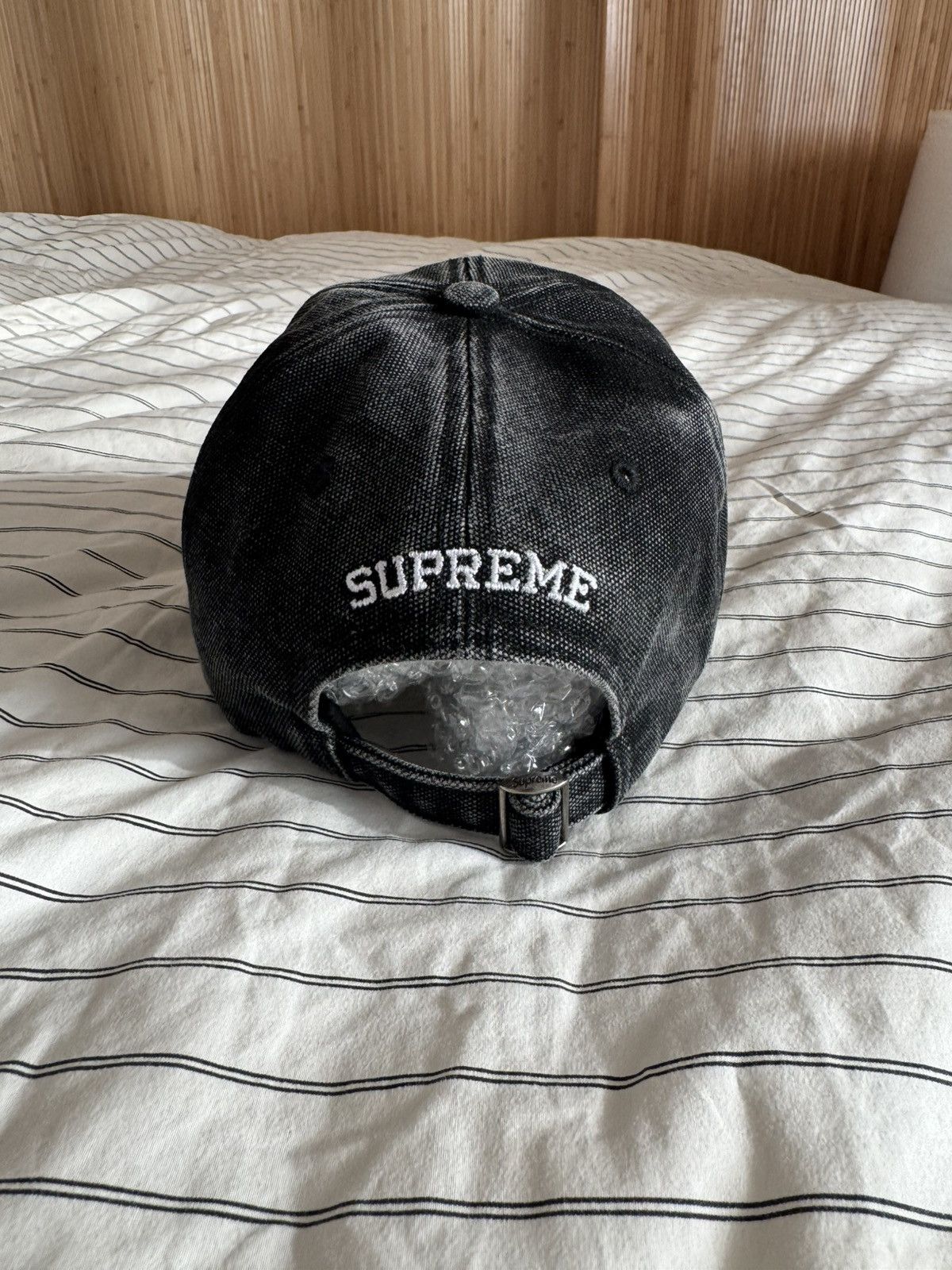 Supreme SUPREME S LOGO PIGMENT DYED 6 PANEL CAP BLACK OS Size ONE SIZE - 7 Thumbnail