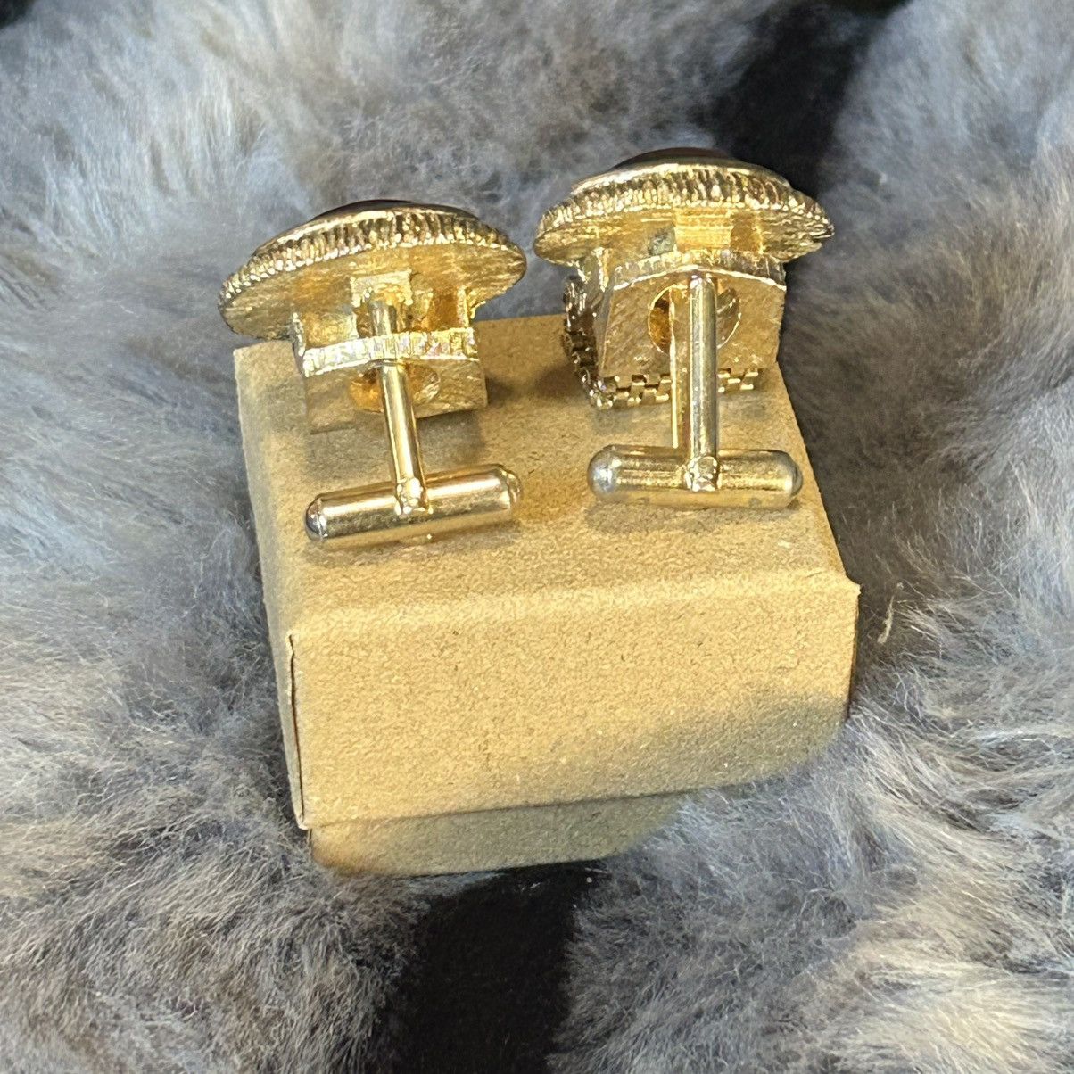 Vintage Men’s Vintage Swank marquis glass mesh wrap cuff links Size ONE SIZE - 3 Thumbnail