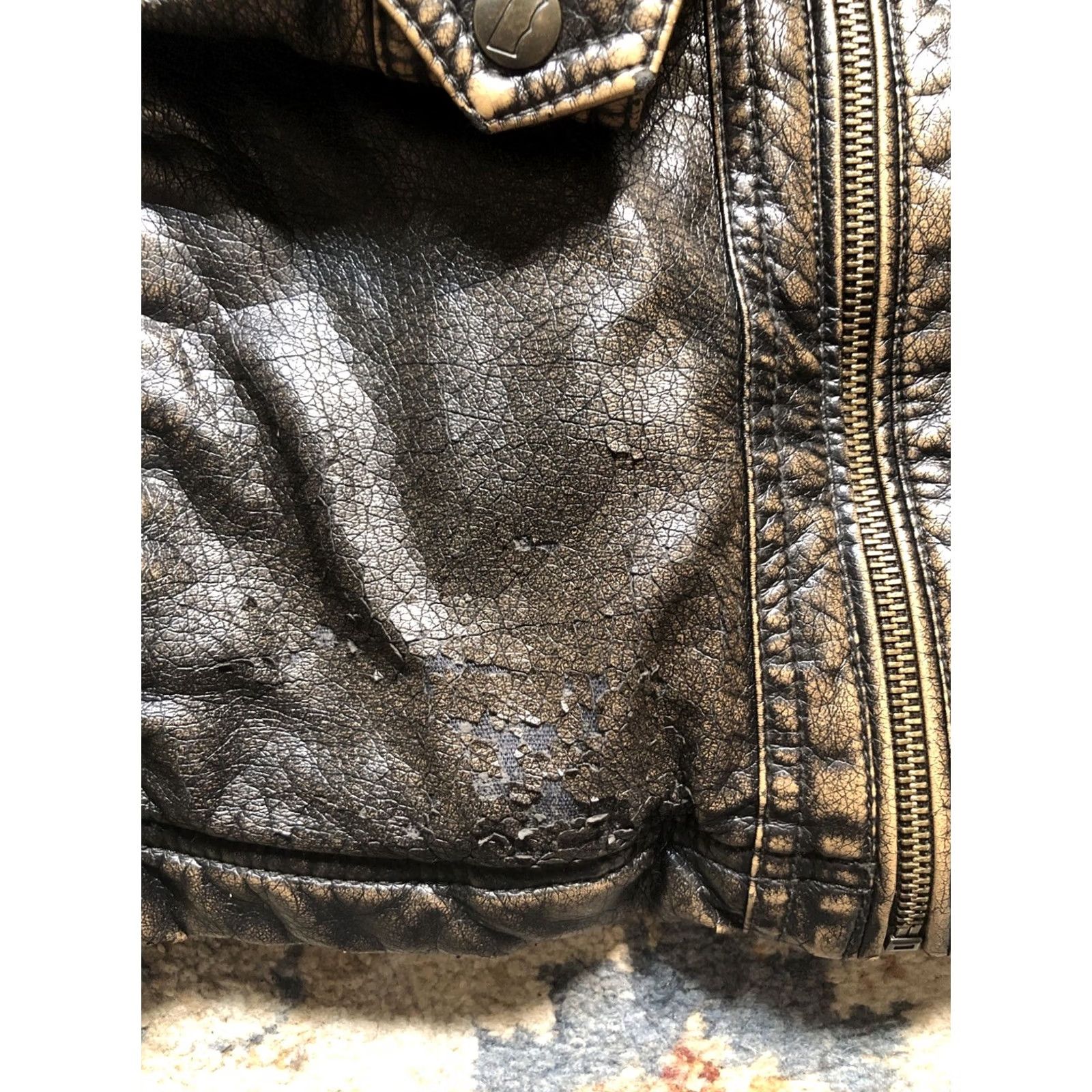 Levi's Levi's Jacket Mens M Brown Faux Leather Hooded Bomber Trucker Sherpa Zip Casual Travel Biker Motorcycle Vintage No Size US M / EU 48-50 / 2 - 6 Thumbnail