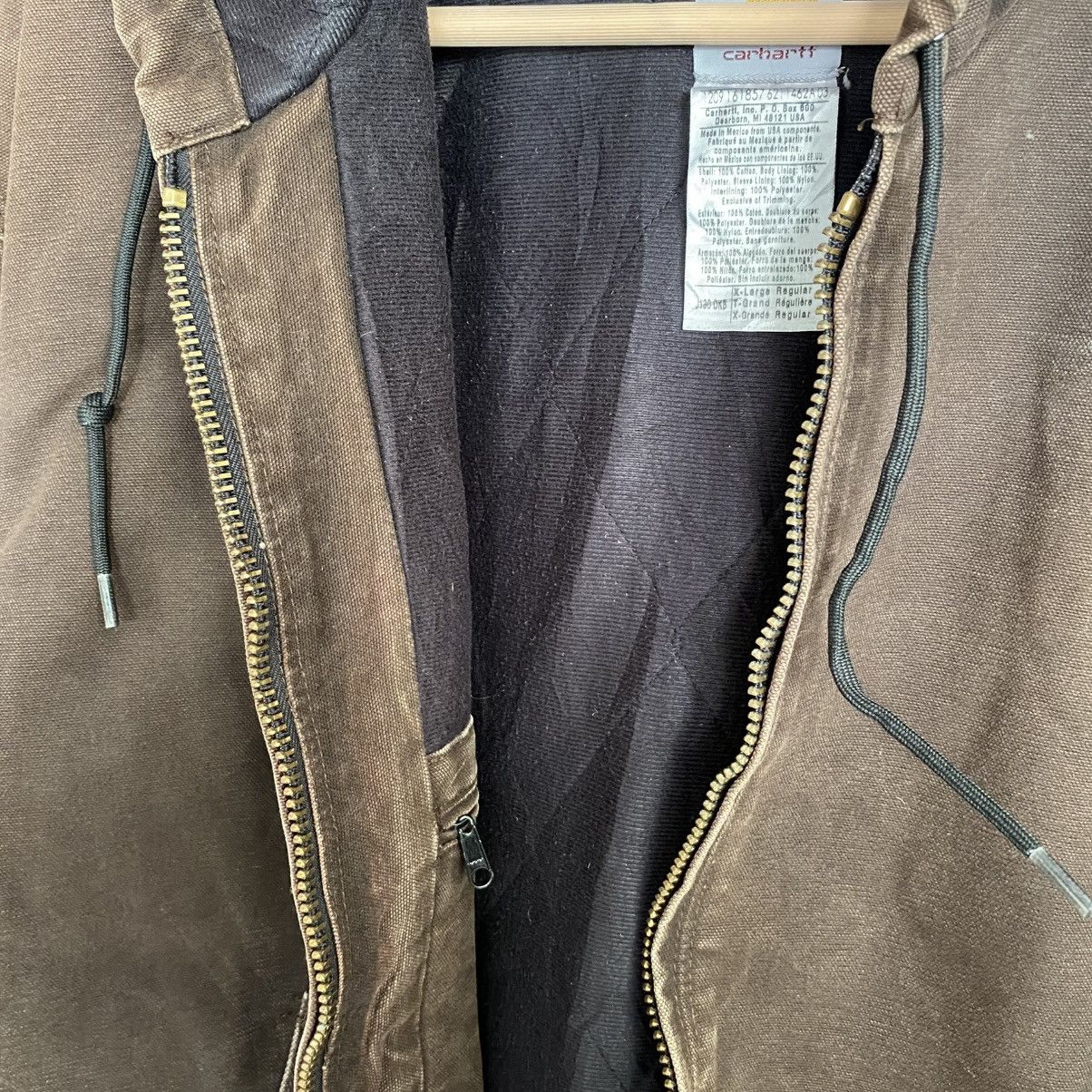 Carhartt Vintage Carhartt Brown Active Hooded Jacket Size US XL / EU 56 / 4 - 6 Thumbnail