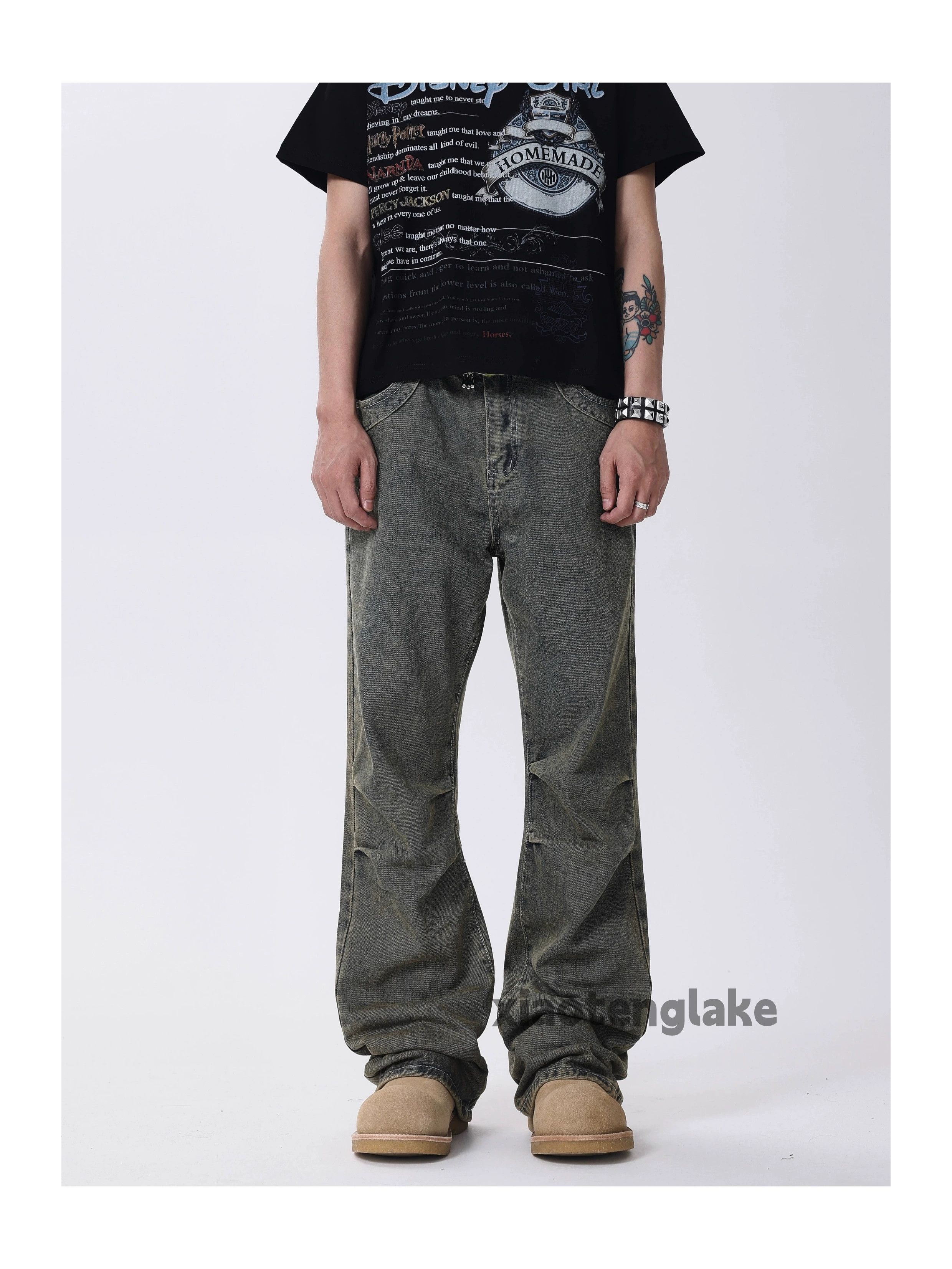 Jean × Vintage washed faded cleanfit yuppie punk grunge bootcut jeans Size US 28 / EU 44 - 8 Thumbnail