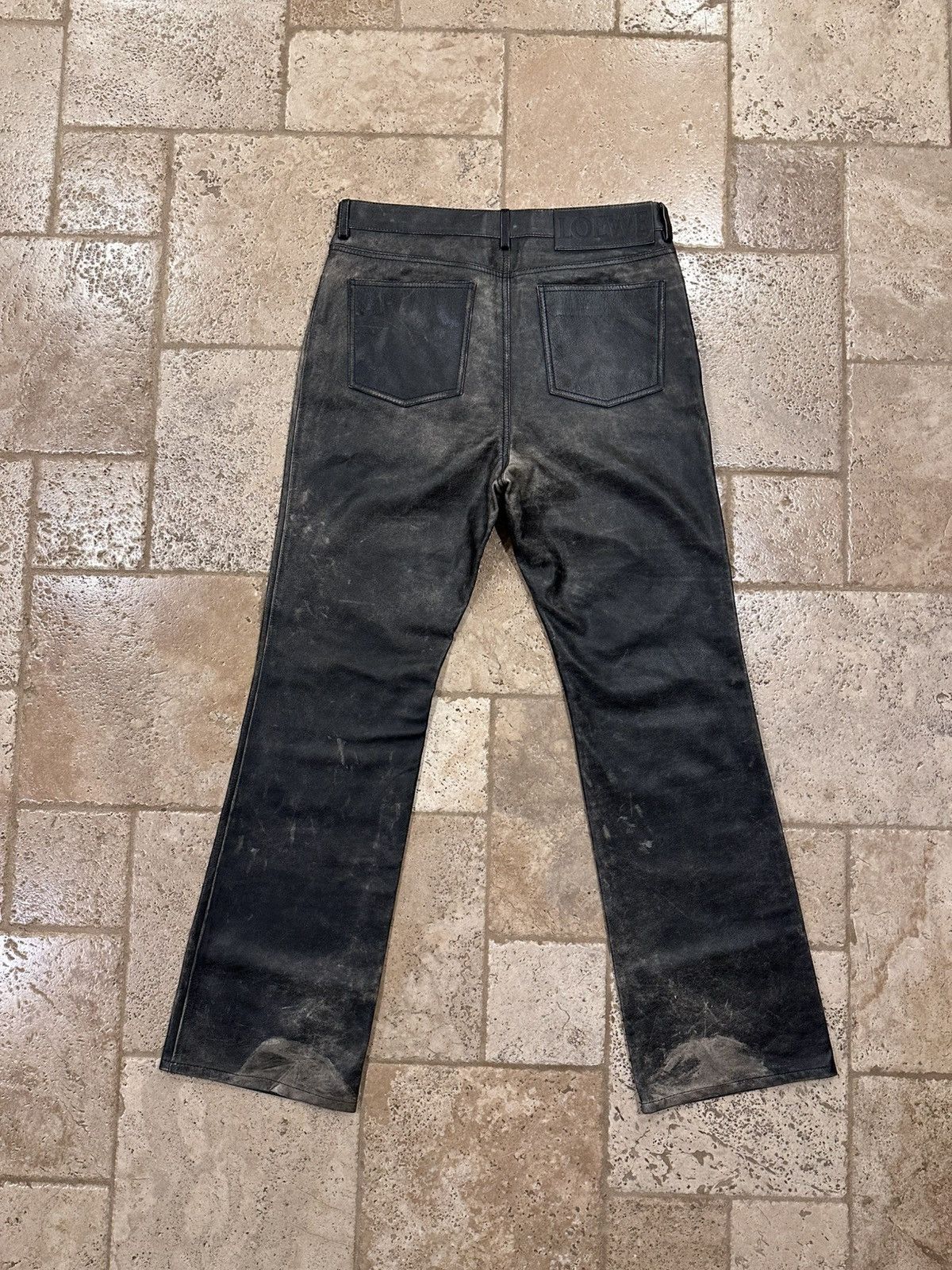 Loewe Loewe Calfskin Nappa Aged Leather Pants Size US 34 / EU 50 - 6 Thumbnail