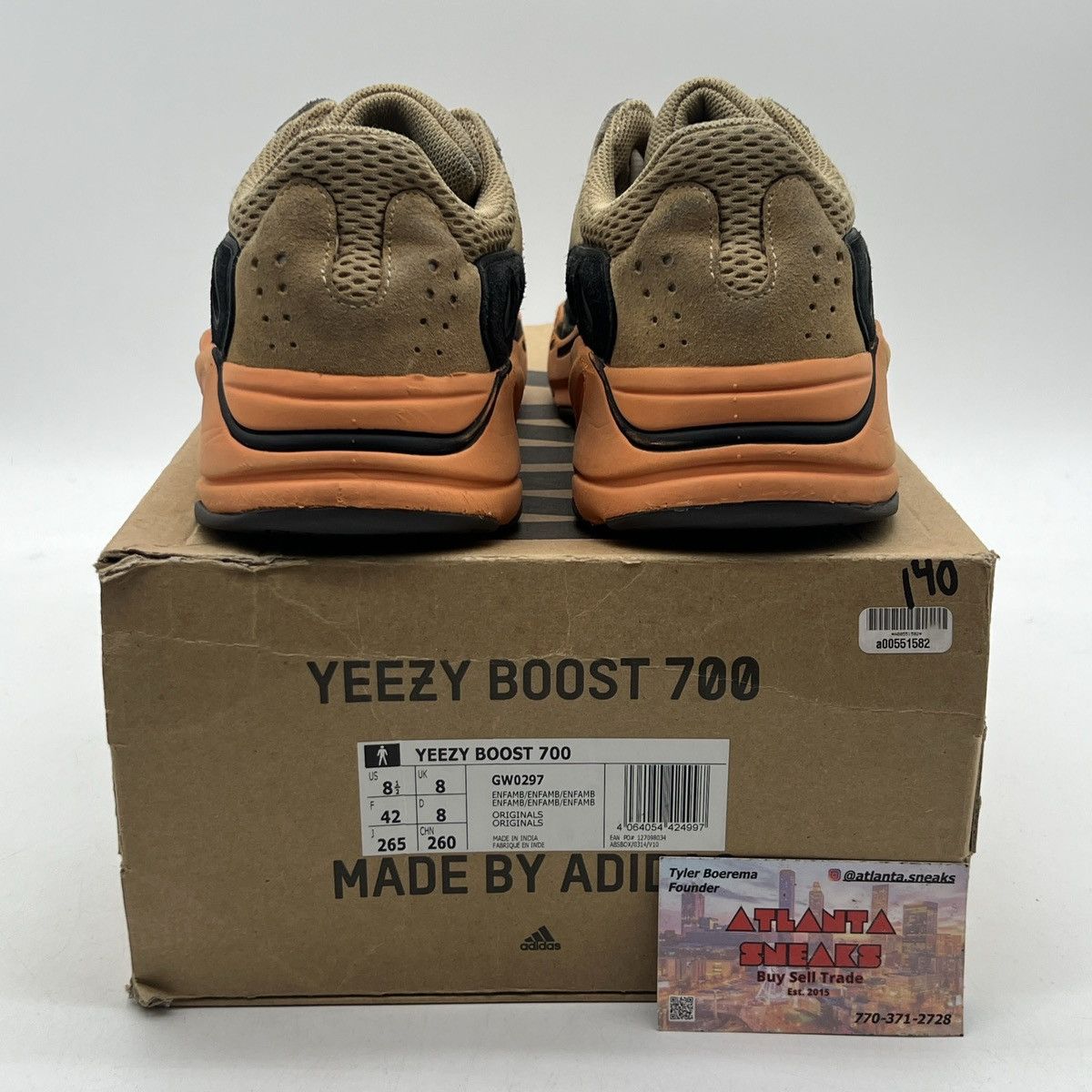 Adidas Yeezy boost 700 Enflame Amber Size US 8.5 / EU 41-42 - 3 Thumbnail