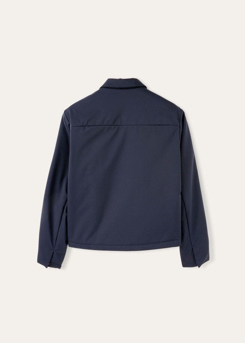 Loro Piana o1w1db10226 FAN9994 Maurin Blouson Jacket in Navy Blue Size US XL / EU 56 / 4 - 6 Thumbnail