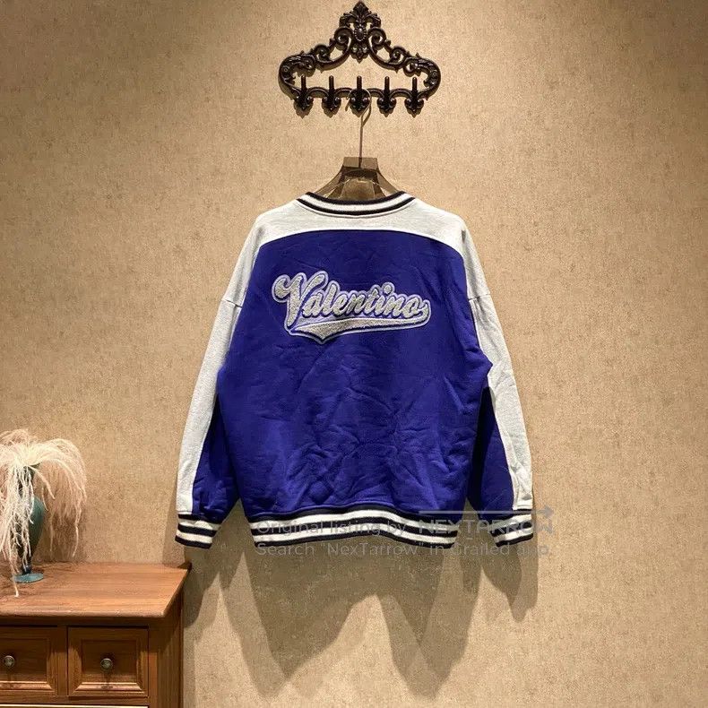 Valentino Valentino Contrasting logo letter logo cardigan Size L / US 10 / IT 46 - 2 Thumbnail