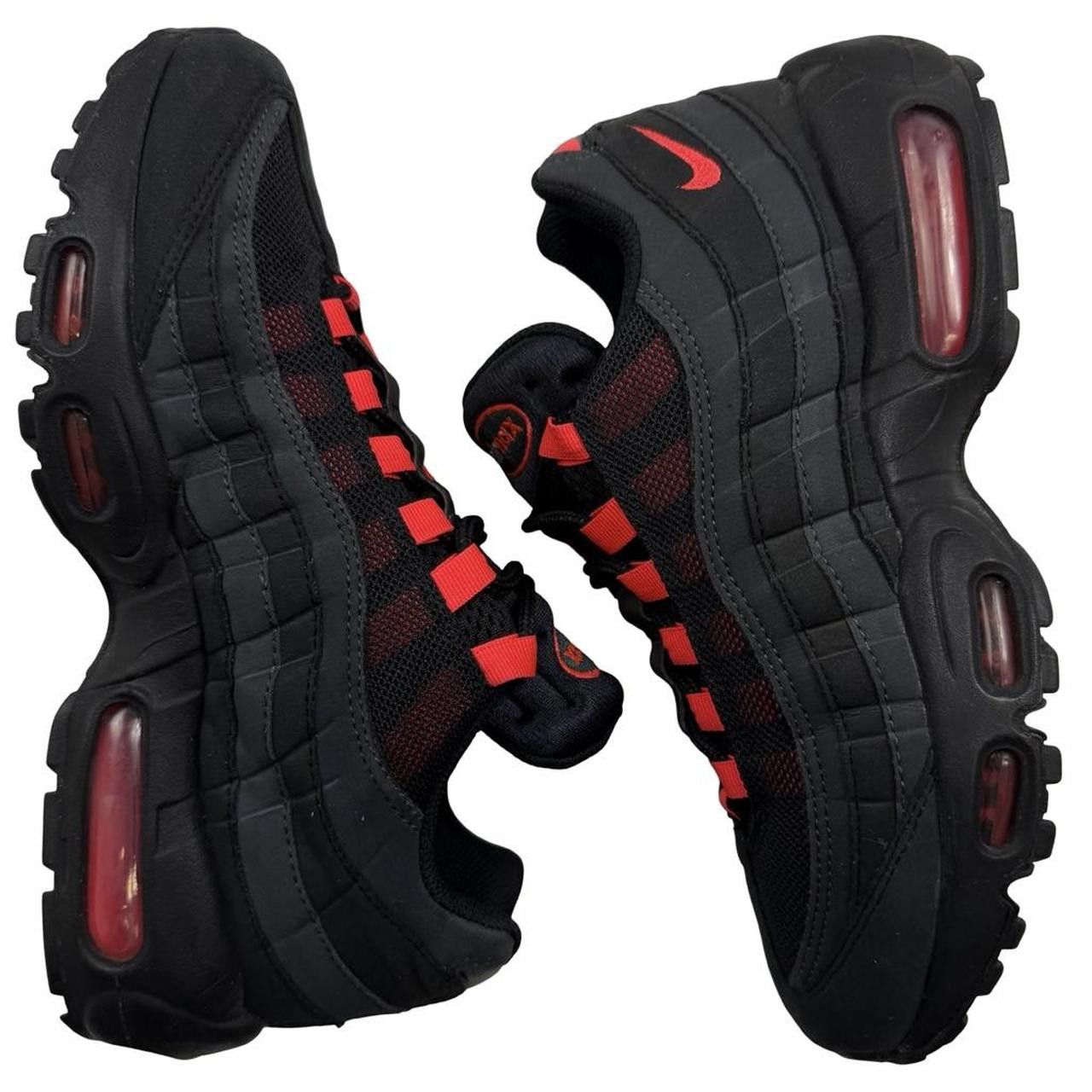 Nike Nike Air Max 95 Black Red Laser Crimson Size US 6.5 / EU 39 Size US 6.5 / EU 39-40 - 4 Thumbnail