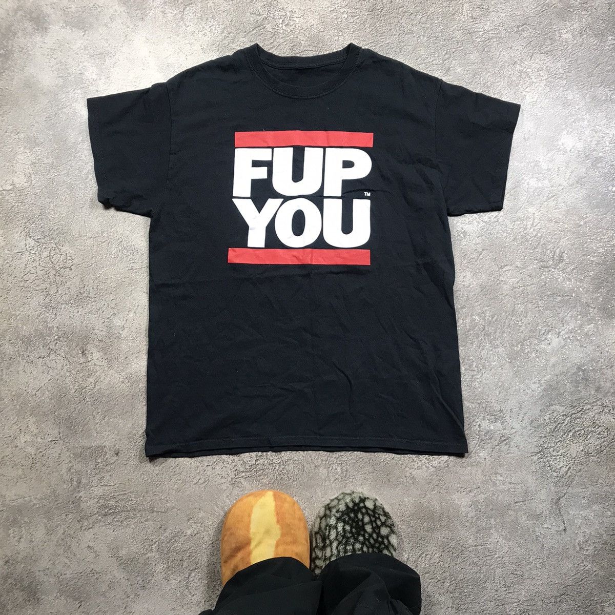 Vintage Vintage Y2K Faded Graphic Slogan Tee Streetwear Skate Slim L Size US L / EU 52-54 / 3 - 1 Thumbnail