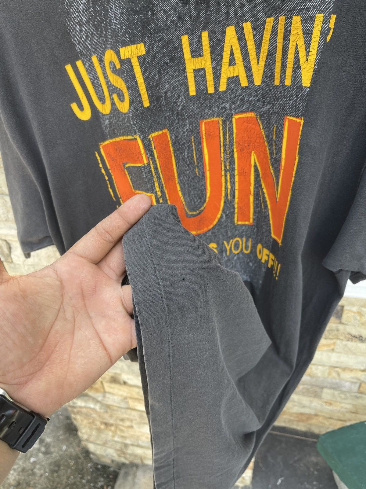 Thrasher THRASHED🔥Faded🔥Vtg90s THRASHER Magazine “Just Havin Fun” Size US XL / EU 56 / 4 - 5 Thumbnail