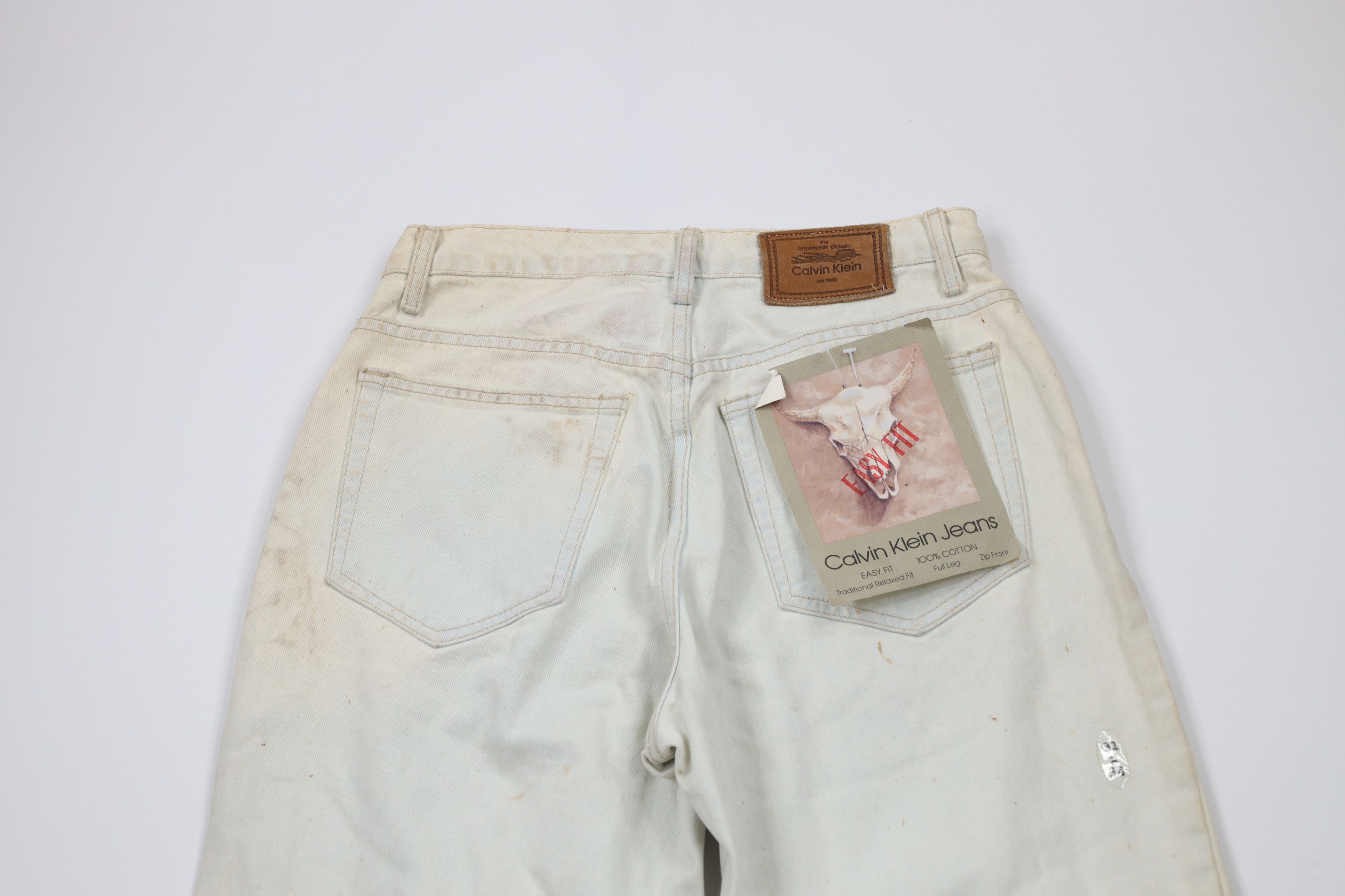 Calvin Klein × Vintage Deadstock Vintage 90s Calvin Klein Relaxed Fit Jeans USA Size US 30 / EU 46 - 10 Thumbnail