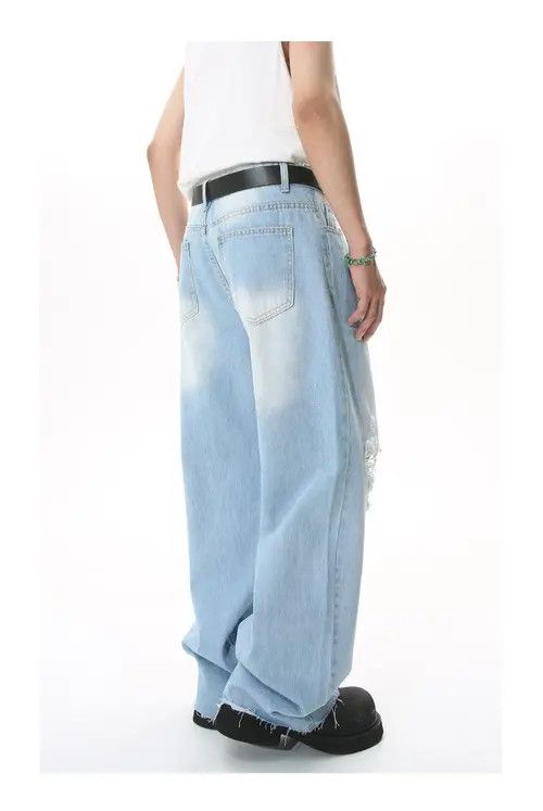 Other Loose straight-leg washed ripped jeans Size US 32 / EU 48 - 5 Thumbnail