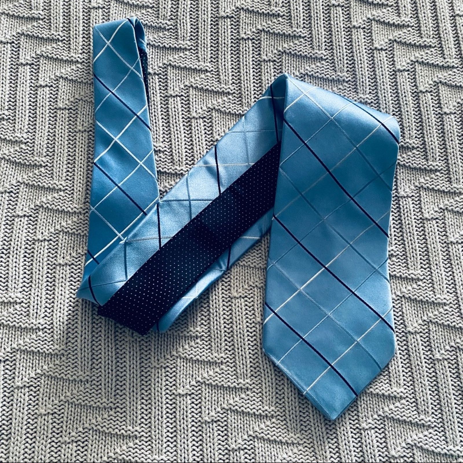 Tommy Hilfiger Tommy Hilfiger blue plaid tie Size ONE SIZE - 1 Thumbnail
