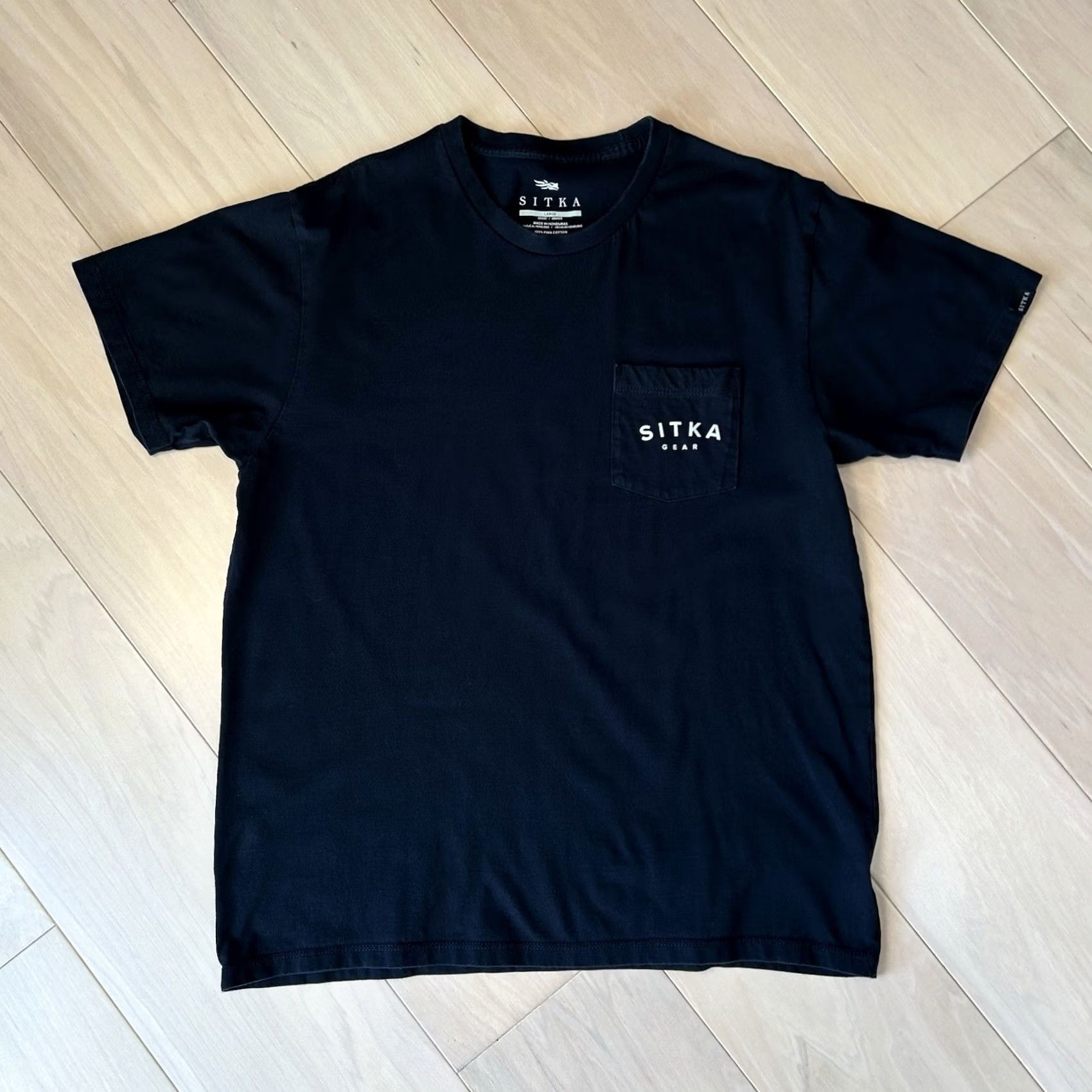 SITKA Sitka No Free Lunch Pocket Tee Short Sleeve Men’s Large Size US 33 - 2 Thumbnail