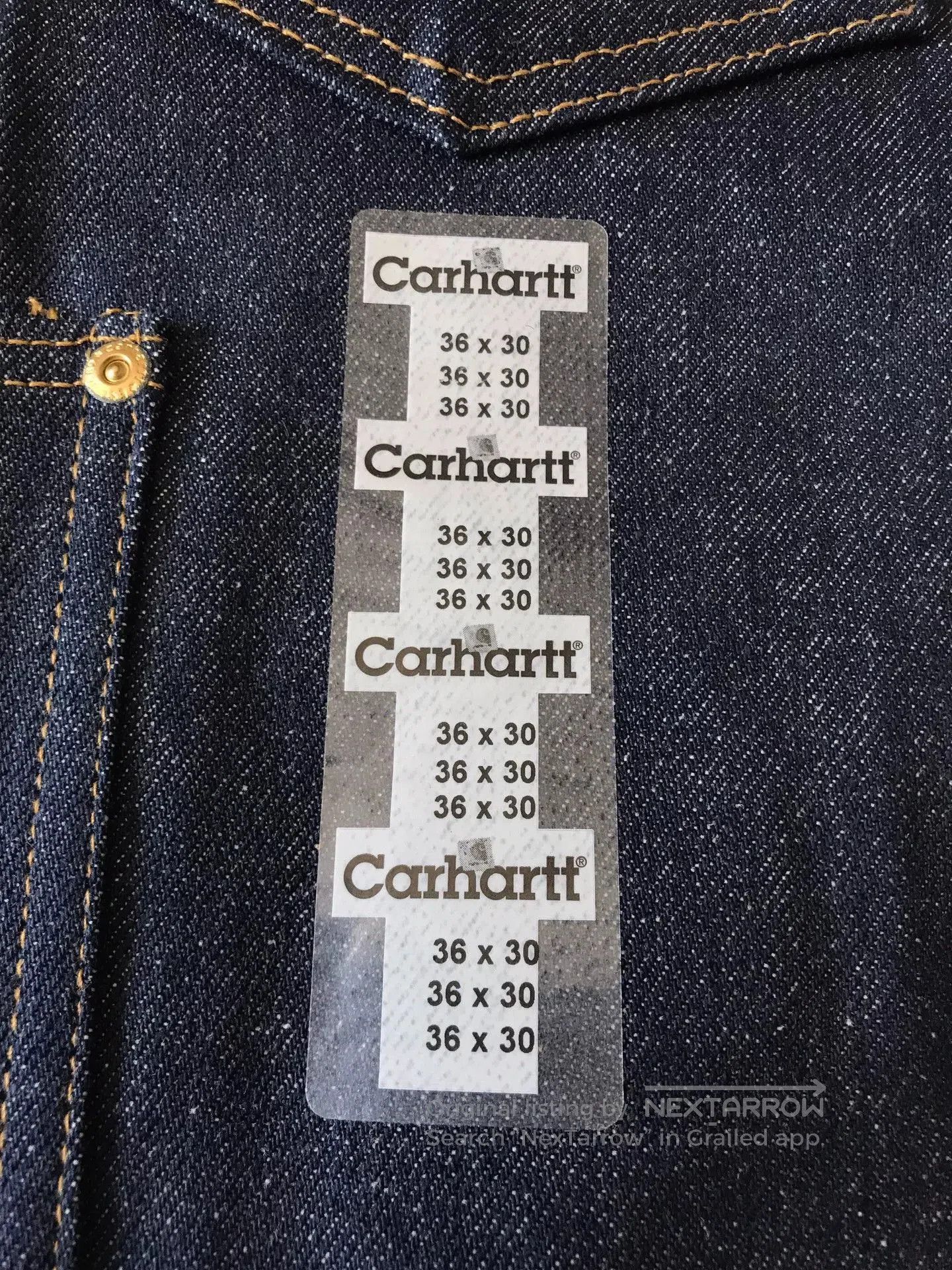 Carhartt Carhartt B06 Raw Denim Jeans W36L30. Size US 36 / EU 52 - 7 Thumbnail