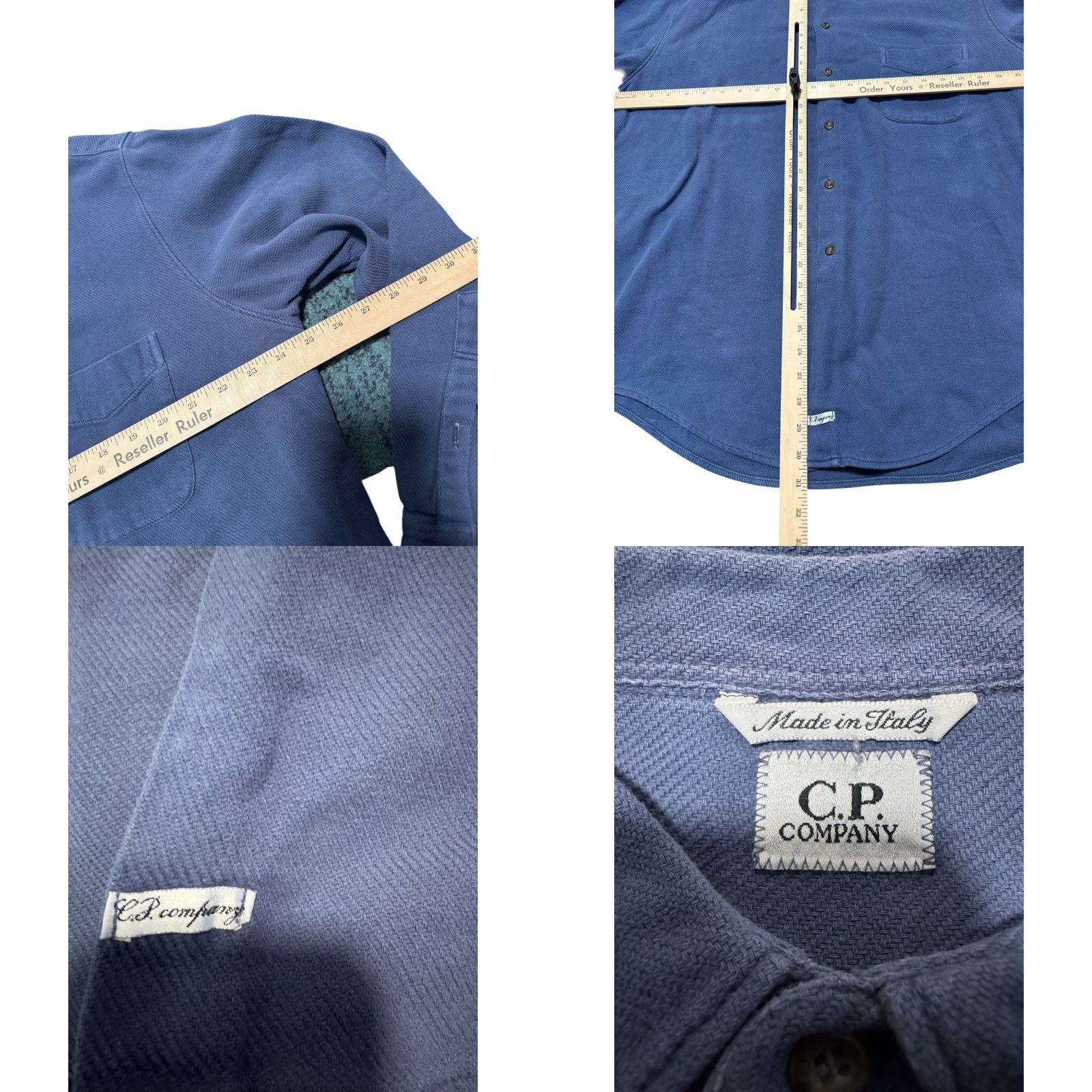 Vintage VINTAGE C.P. COMPANY Shirt XXLarge 6 Blue Cotton Long Sleeve Button-Down Made in Italy Mens Size US S / EU 44-46 / 1 - 9 Thumbnail