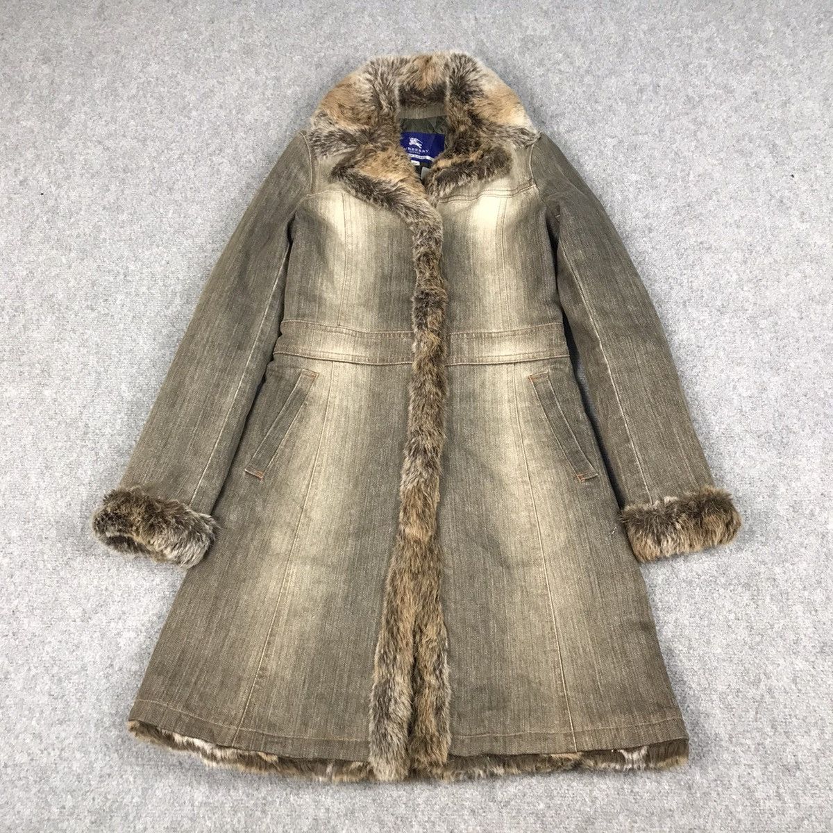 Burberry BURBERRY DENIM FUR STYLE LONG JACKET Size XS / US 0-2 / IT 36-38 - 2 Thumbnail