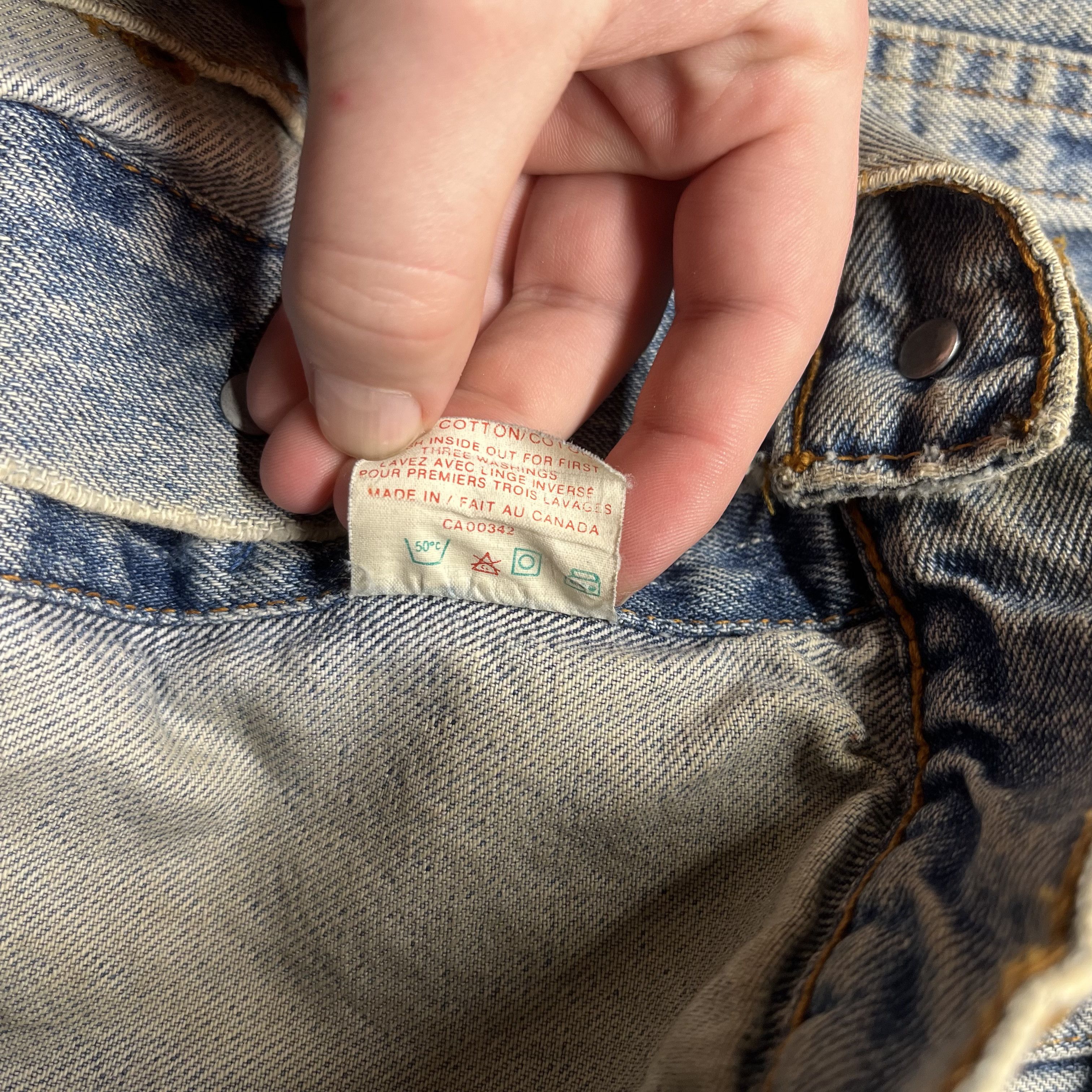 Levi's × Vintage Vintage Levis Strauss 1990s Denim Trucker Jacket XL Size US XL / EU 56 / 4 - 8 Thumbnail