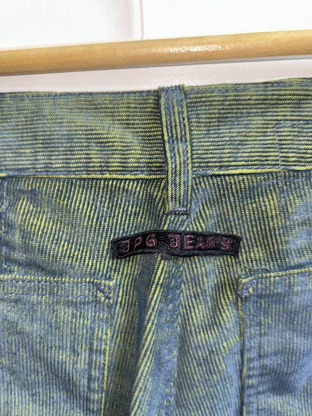 Jean Paul Gaultier JPG Jeans by Gaultier Two Tone Corduroy Ribbed Bootcut Size US 30 / EU 46 - 11 Thumbnail