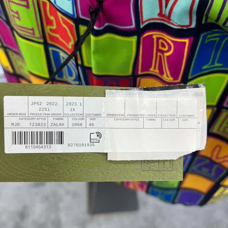 Gucci Gucci Multi-coloured letter plaid full-print twill silk sh Size US S / EU 44-46 / 1 - 4 Thumbnail