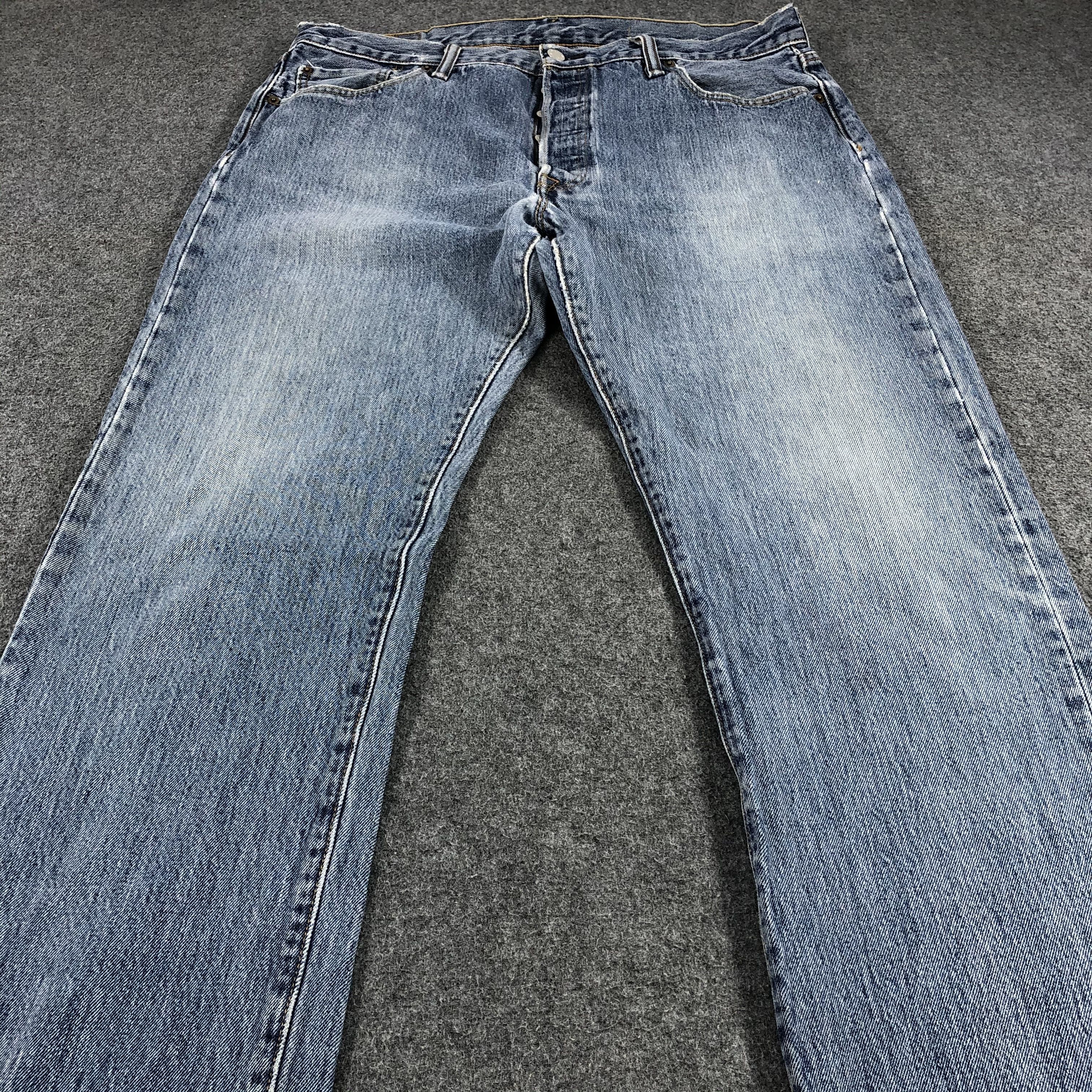 Levi's × Vintage Vintage Distress Levis 501 Jeans-JM1121 Size US 37 - 3 Thumbnail