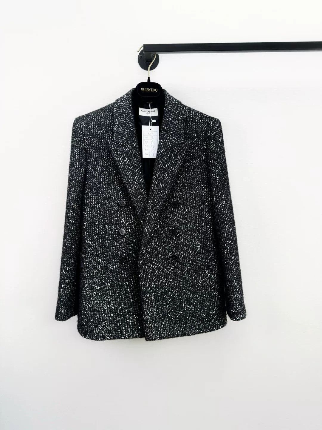Saint Laurent Paris Saint Laurent Sequin Blazer Size S / US 4 / IT 40 - 1 Thumbnail