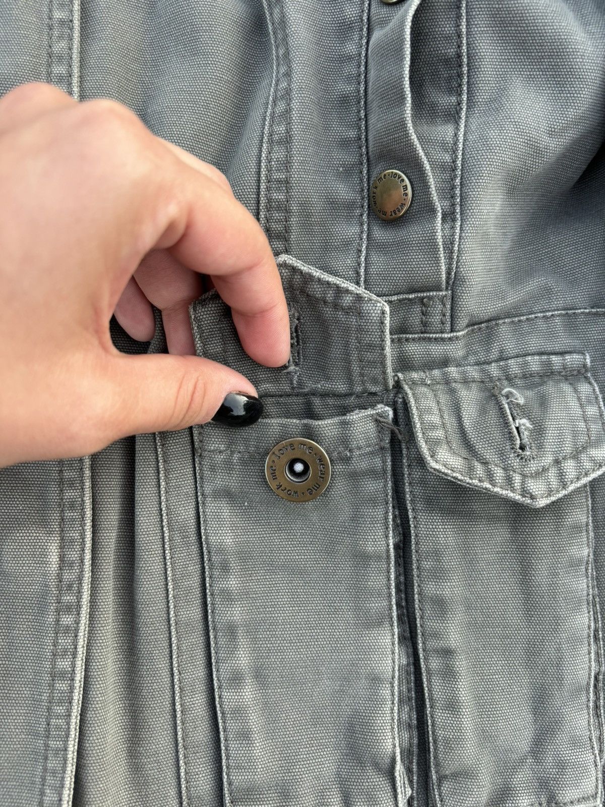 Vintage Vintage Perfect grunge grey gorpcore utility y2k jacket Size L / US 10 / IT 46 - 8 Thumbnail
