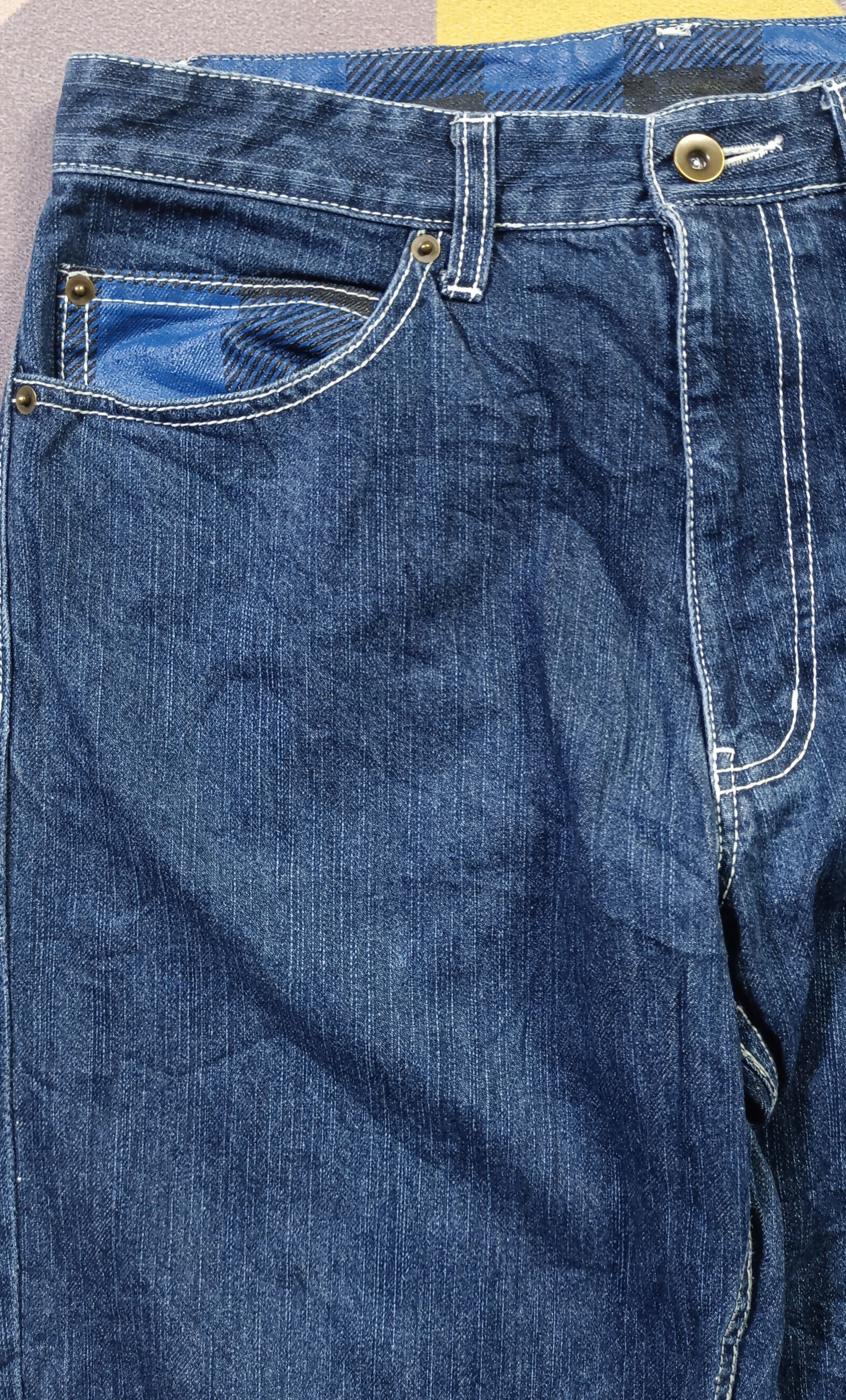 Japanese Brand Nakane Yasu Blok Design Denim style Travis Scott Size US 32 / EU 48 - 9 Thumbnail