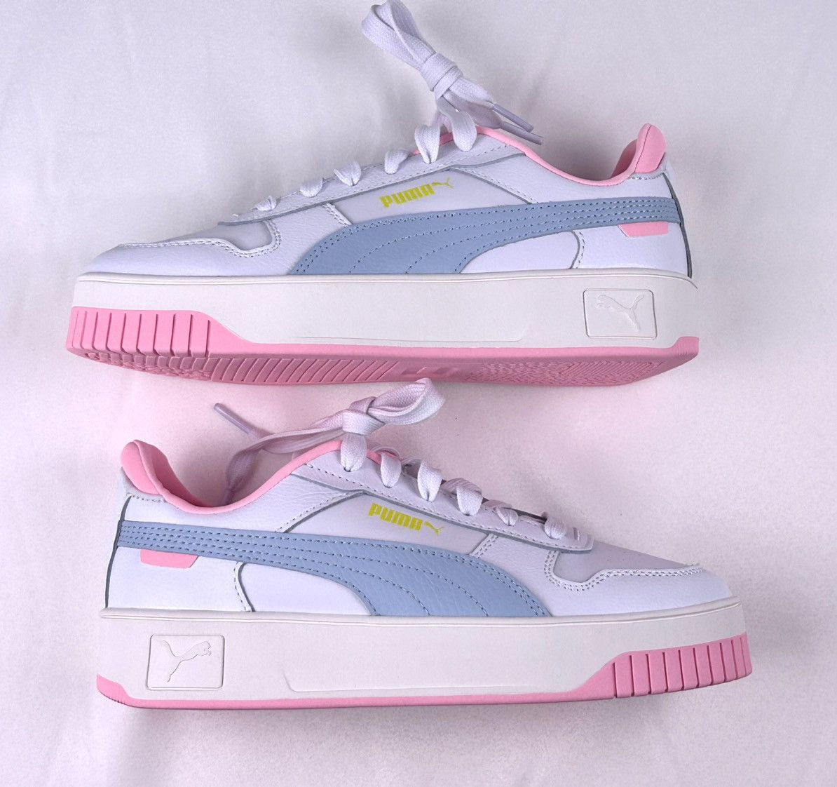Puma Puma Carina Street Sneakers White Pink Women’s 7.5 New Size US 7.5 / IT 37.5 - 3 Thumbnail