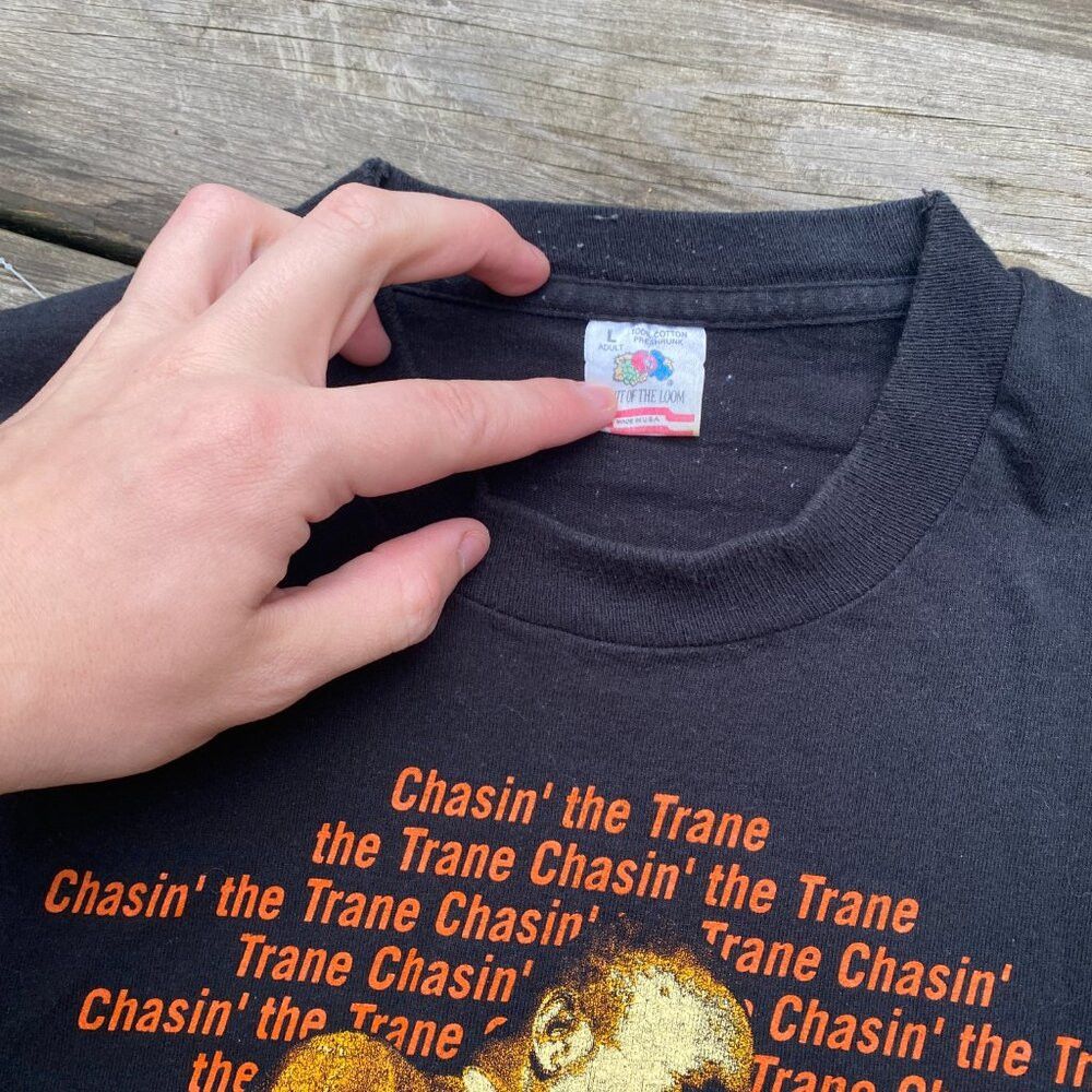 Fruit Of The Loom Vintage 1994 John Coltrane Chasin The Trane Jazz Tee T Shir Size US L / EU 52-54 / 3 - 5 Thumbnail