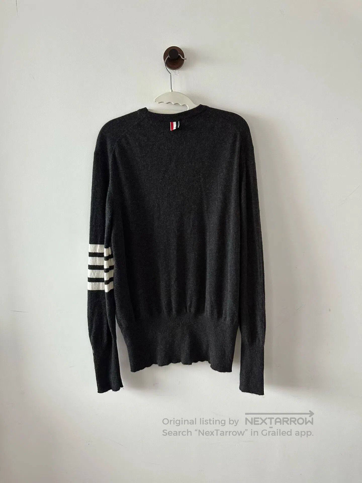 Thom Browne Thom Browne Dark Gray Cashmere Sweater| Size US XXL / EU 58 / 5 - 2 Thumbnail