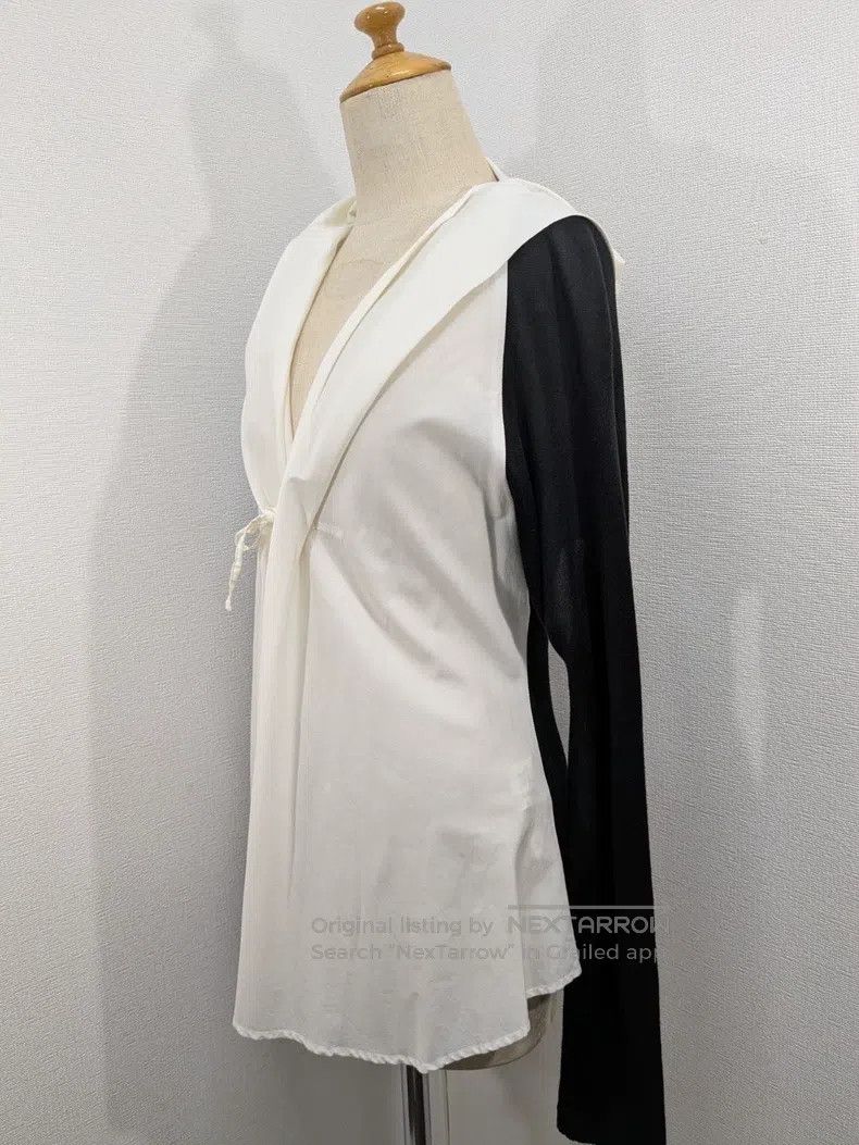 Yohji Yamamoto YOHJI YAMAMOTO Tailored Wrap Waist Shirt Blouse Size S / US 4 / IT 40 - 2 Thumbnail