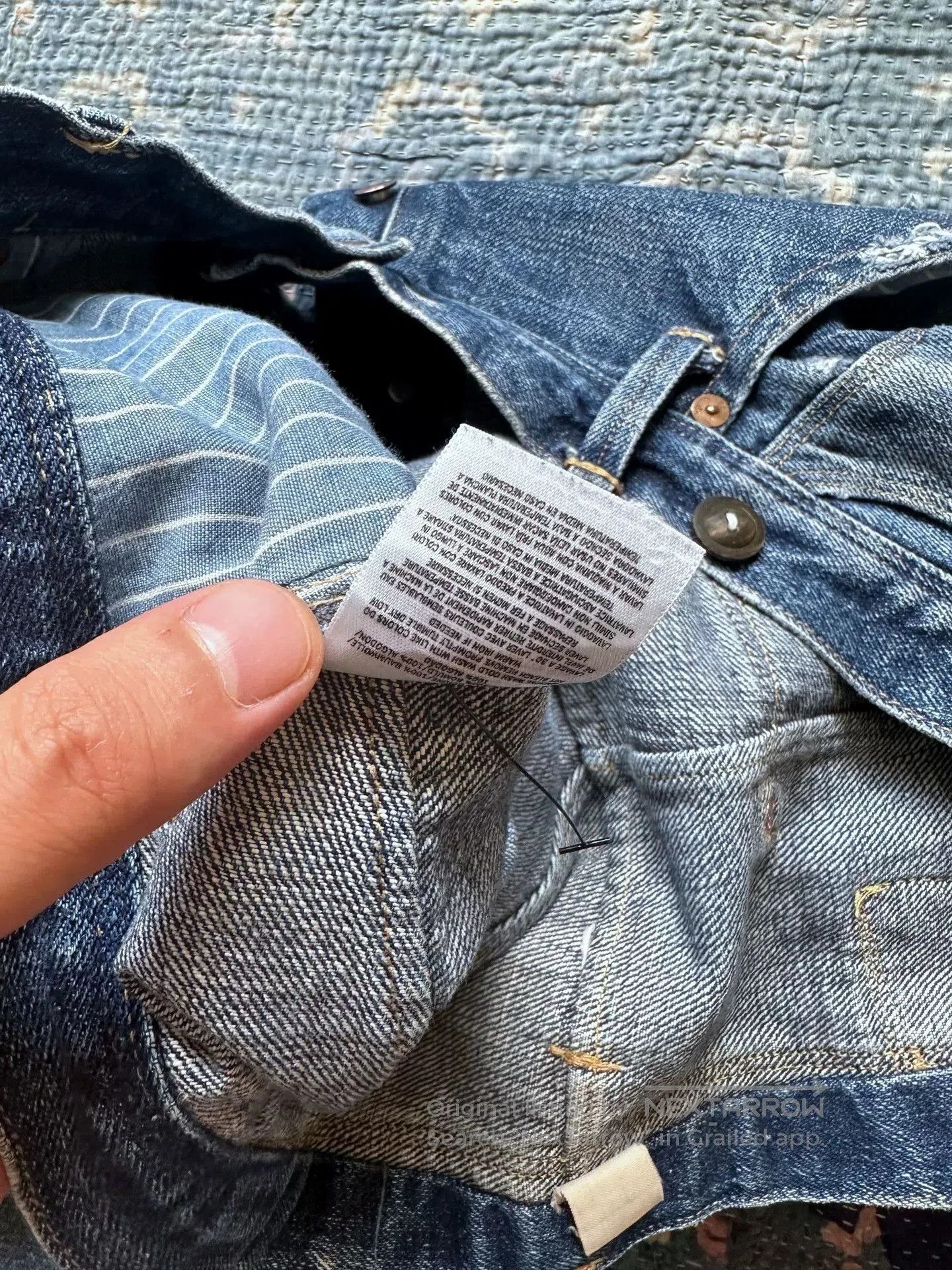RRL Ralph Lauren rrl distressed vintage denim pants. Size US 36 / EU 52 - 8 Thumbnail