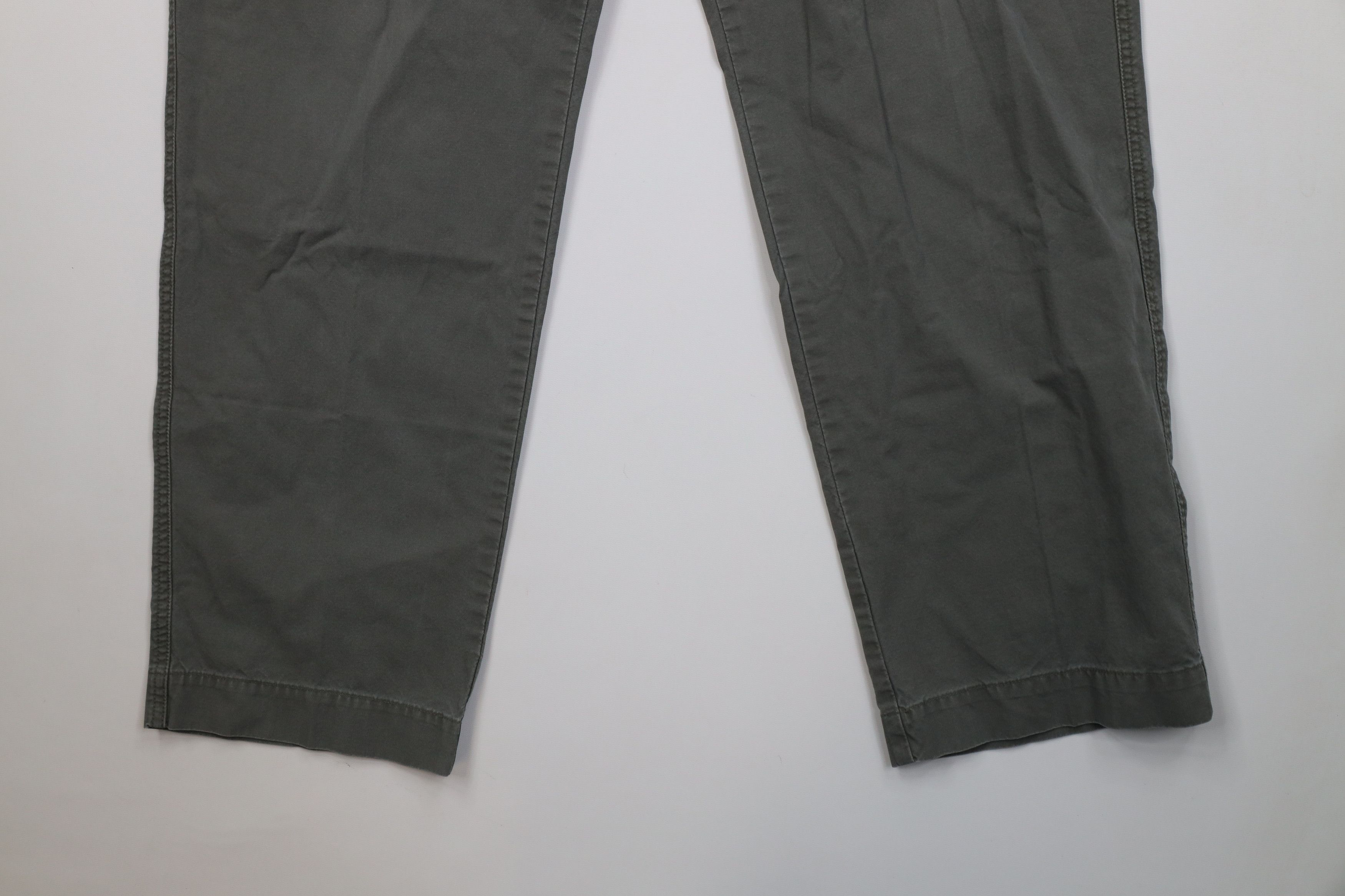 Cabelas Vintage 90 Y2K Cabelas Wide Leg Cargo Pants Green Cotton Size US 36 / EU 52 - 4 Thumbnail