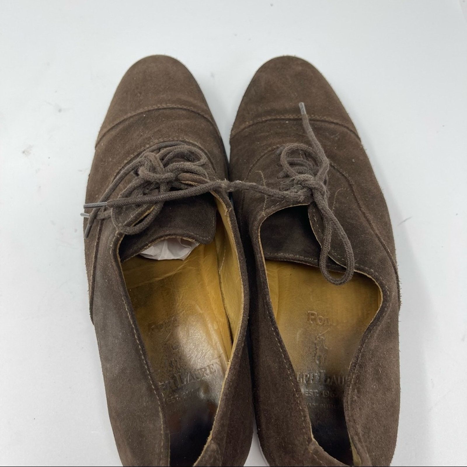 Ralph Lauren Polo Ralph Lauren brown suede lace up Oxford shoes 9 Size US 9 / EU 42 - 7 Thumbnail