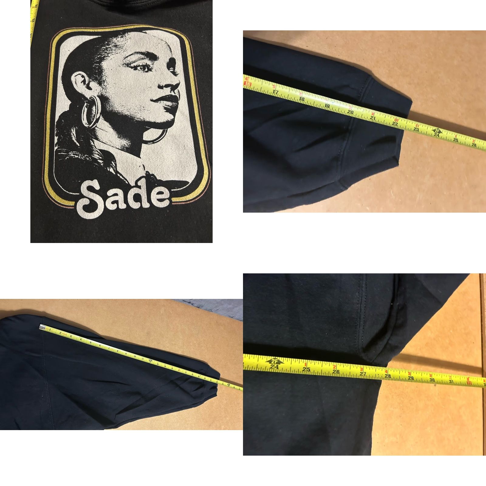 Gildan Sade Face Graphic Hoodie Adult 3XL Black Kangaroo Pocket Hoodie Gildan Heavy Blend Pullover Unisex Mens Womens Sweatshirt Graphic Print Hooded Pockets Size US XXL / EU 58 / 5 - 9 Thumbnail