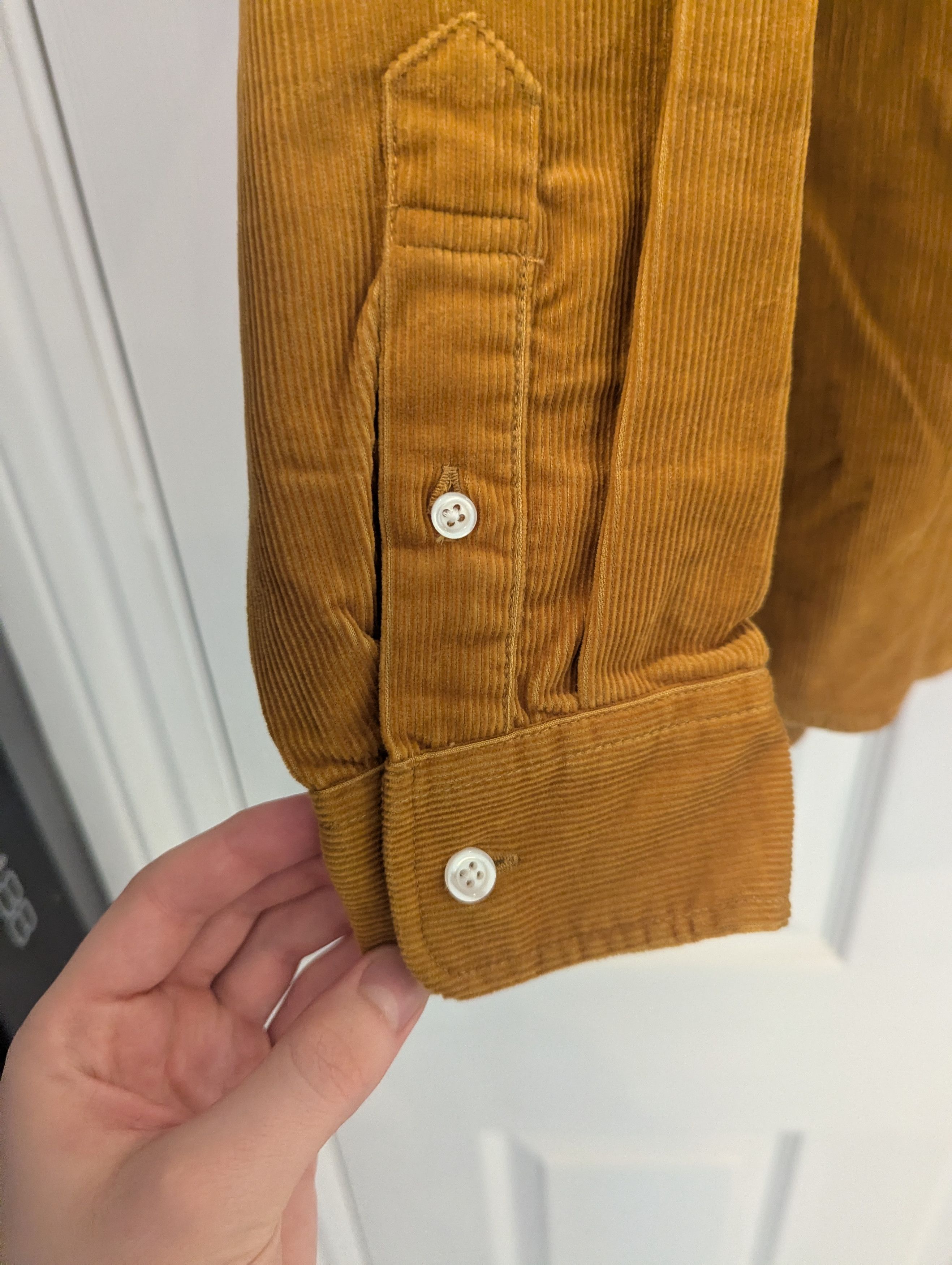 Supreme Supreme Corduroy Shirt Gold f/w 2016 Size US M / EU 48-50 / 2 - 5 Thumbnail