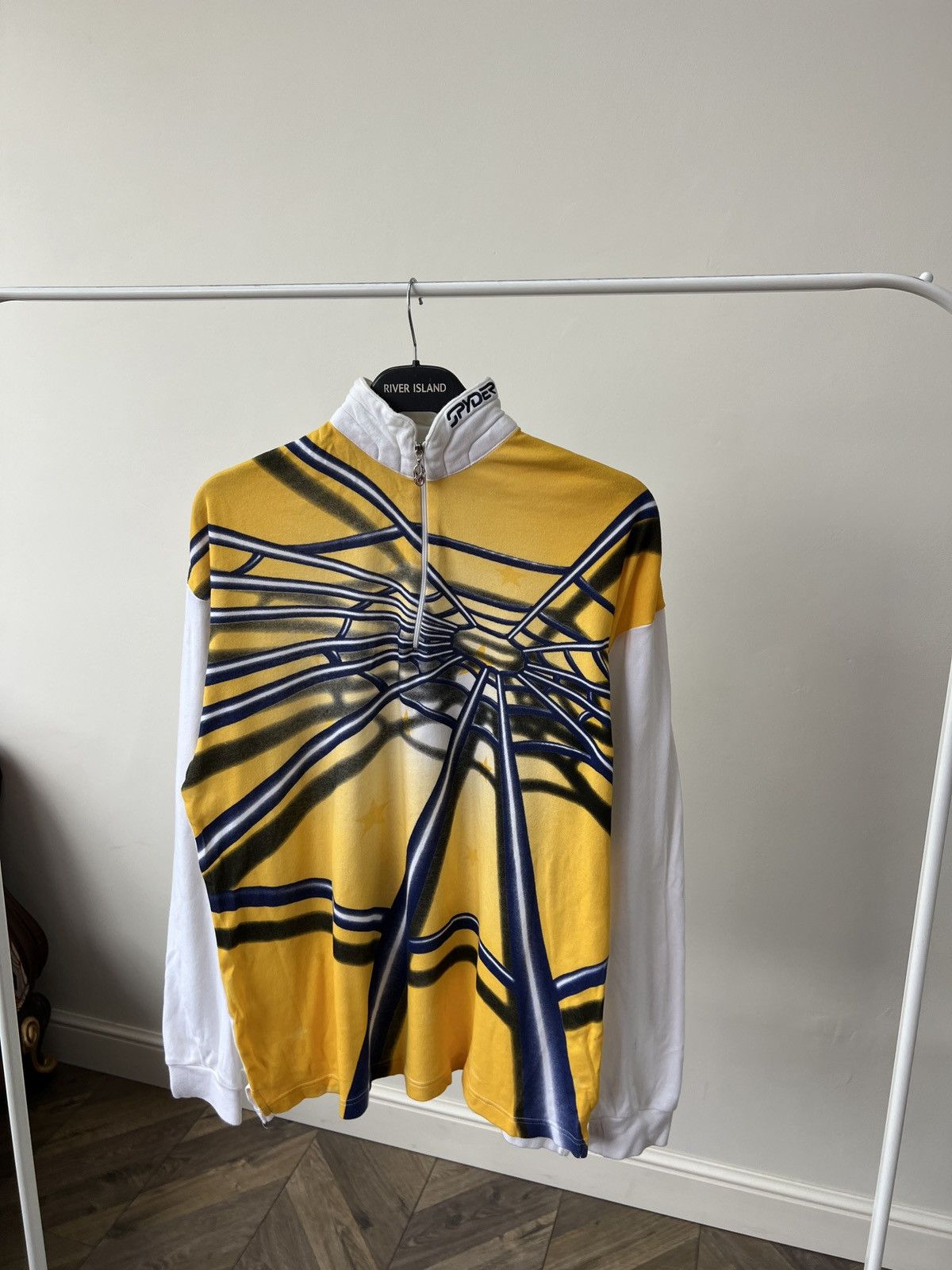 Spyder Vintage 90s Y2K Spyder Spider Web Big Logo Long Sleeve Stars Size US M / EU 48-50 / 2 - 4 Thumbnail
