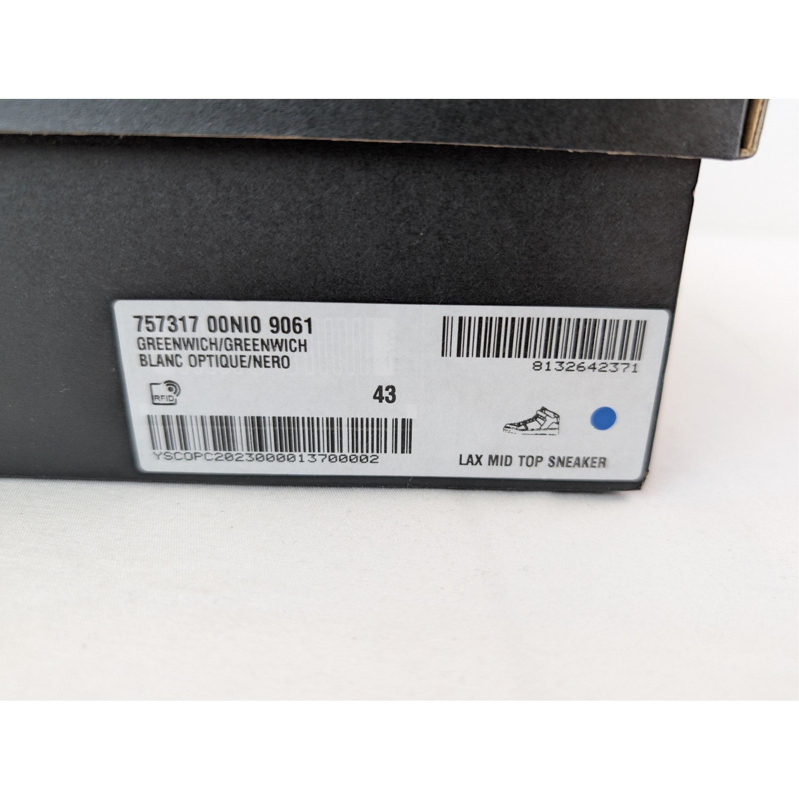Saint Laurent Paris o1rshd1 Lax Mid top sneakers in Blanc optique/nero Size US 10 / EU 43 - 23 Thumbnail